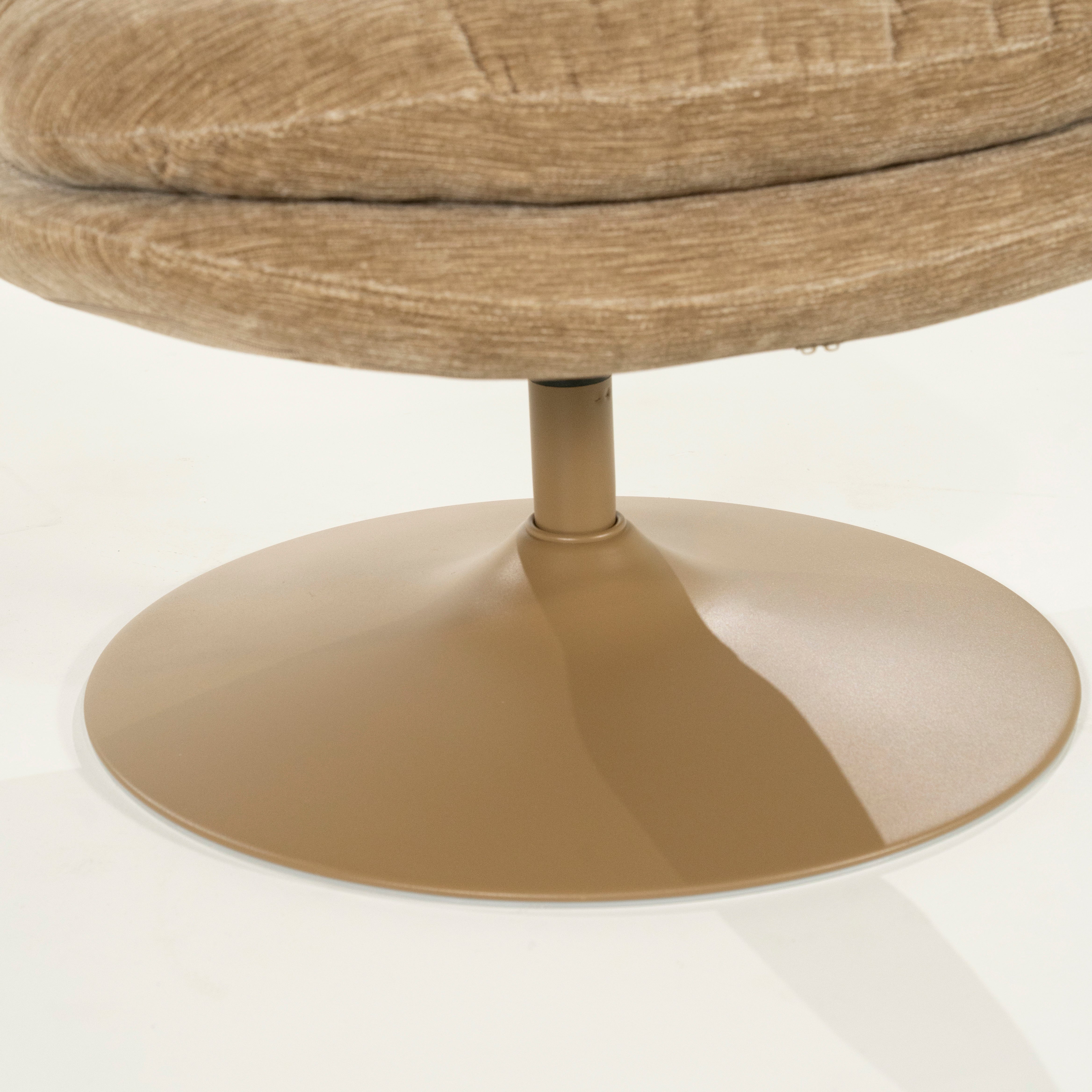 TROMBA beige swivel armchair