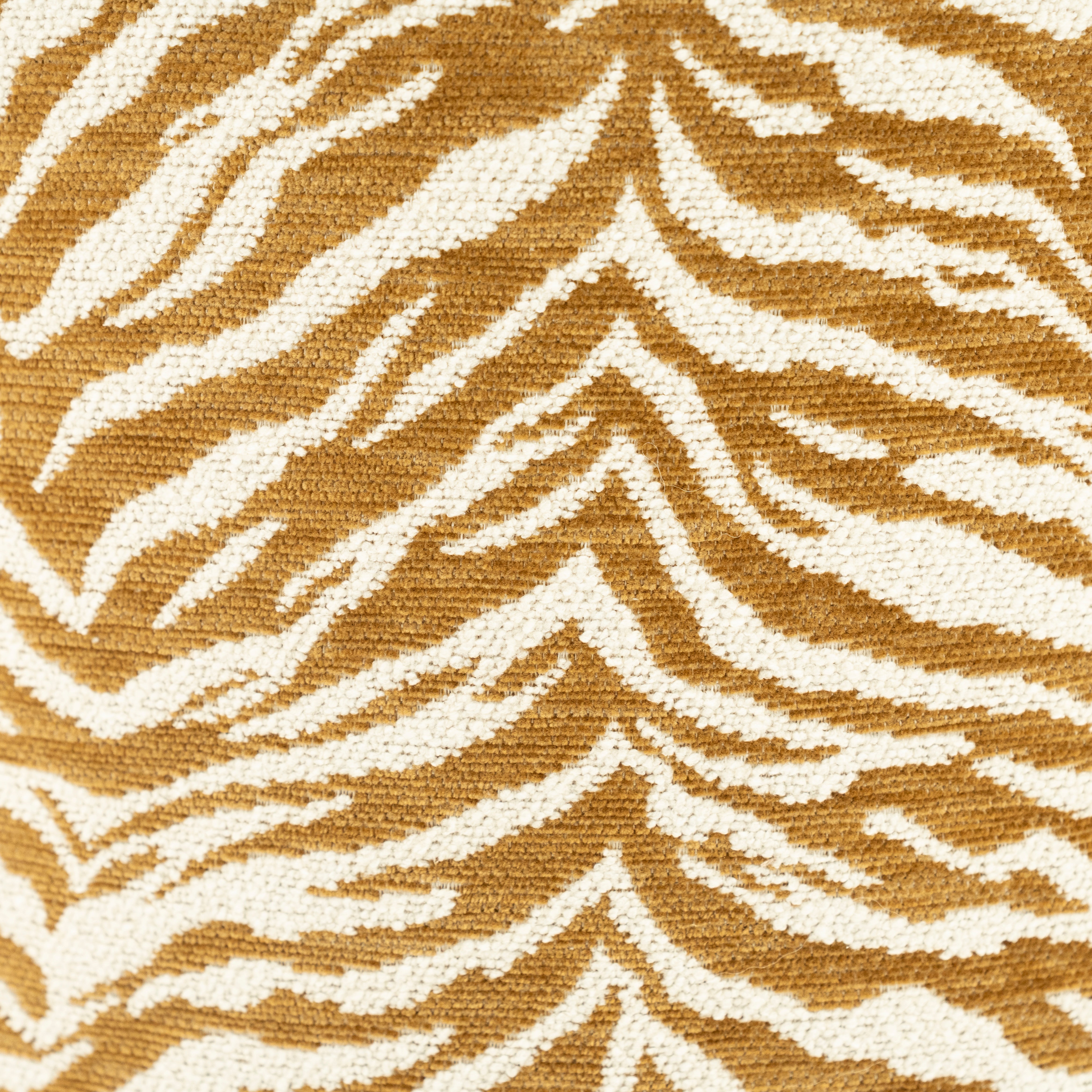 Puf TIGRA mosterdkleurig