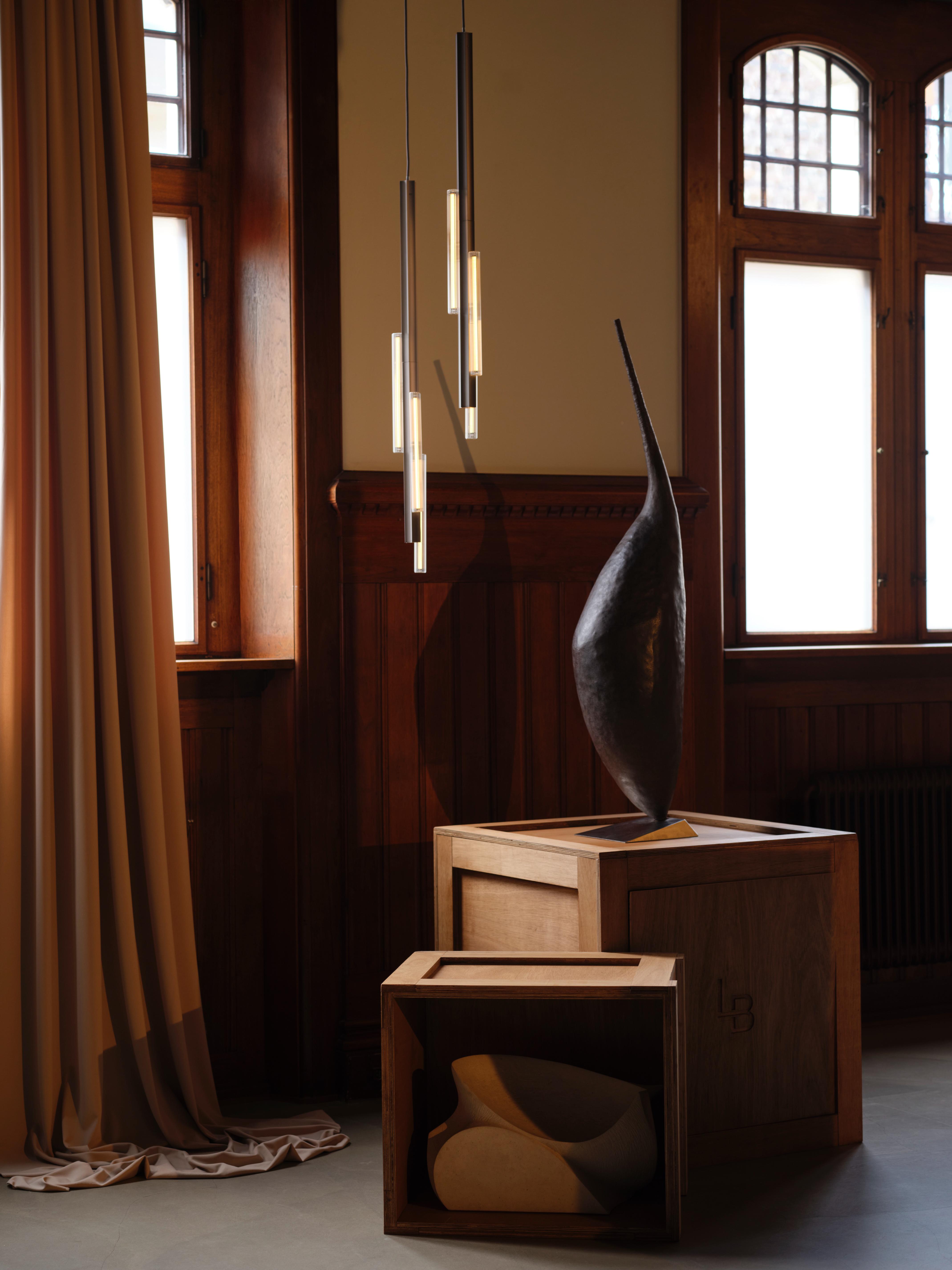 Hanglamp HAIL geborsteld brons