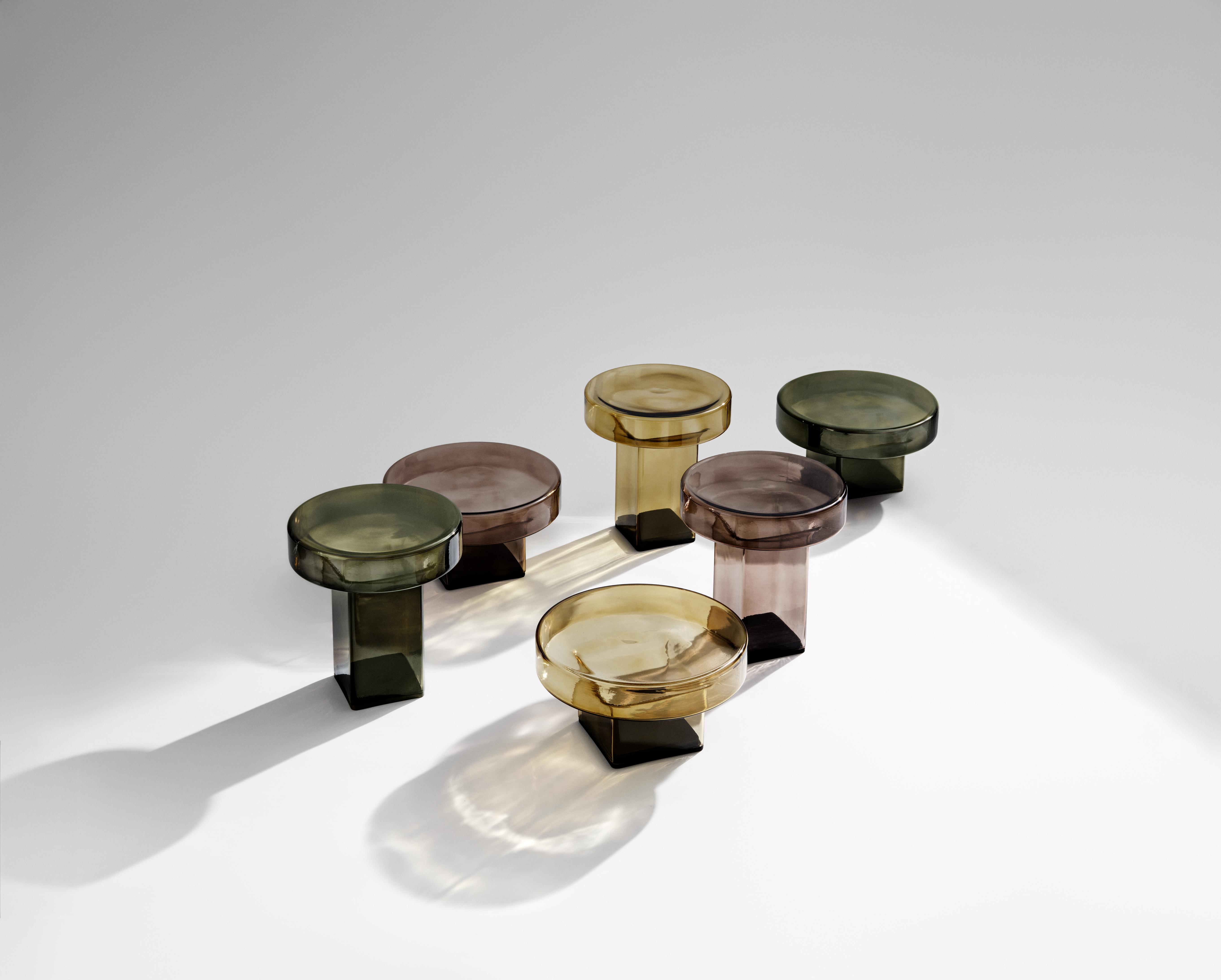 NAKED Coffee Table Green Glass