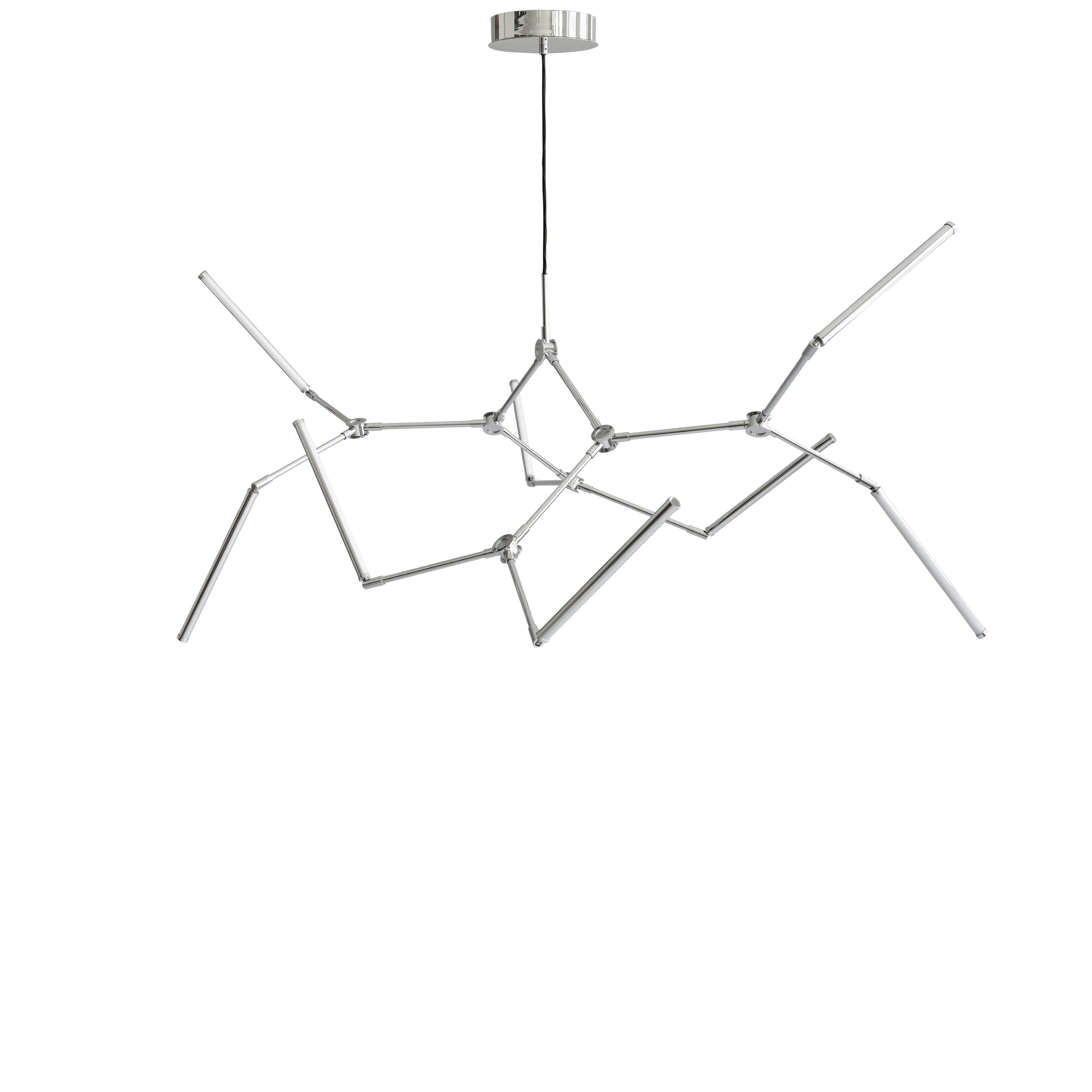 Chrom-Żyrandol STICK