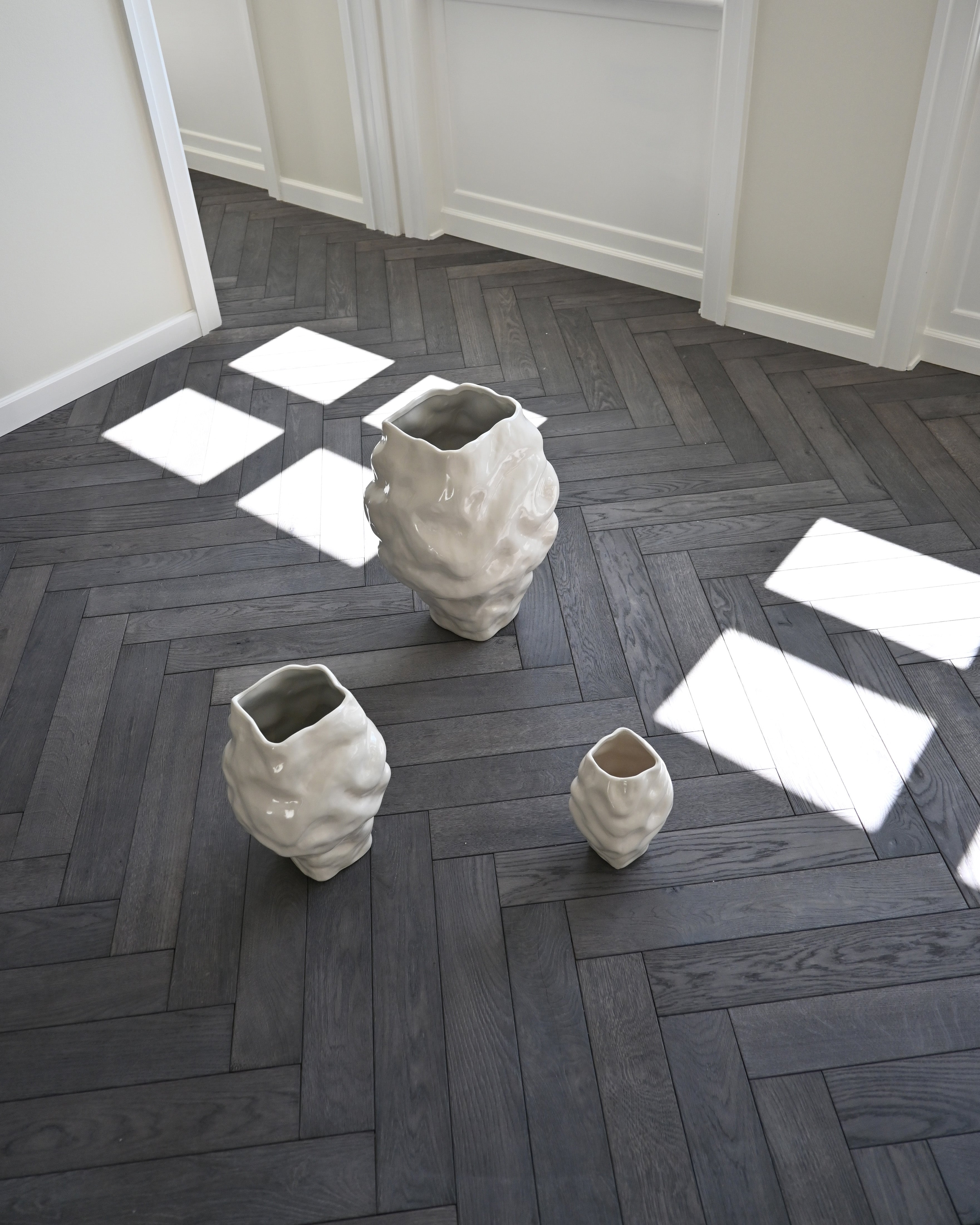 Vase KATACHI weiße Keramik