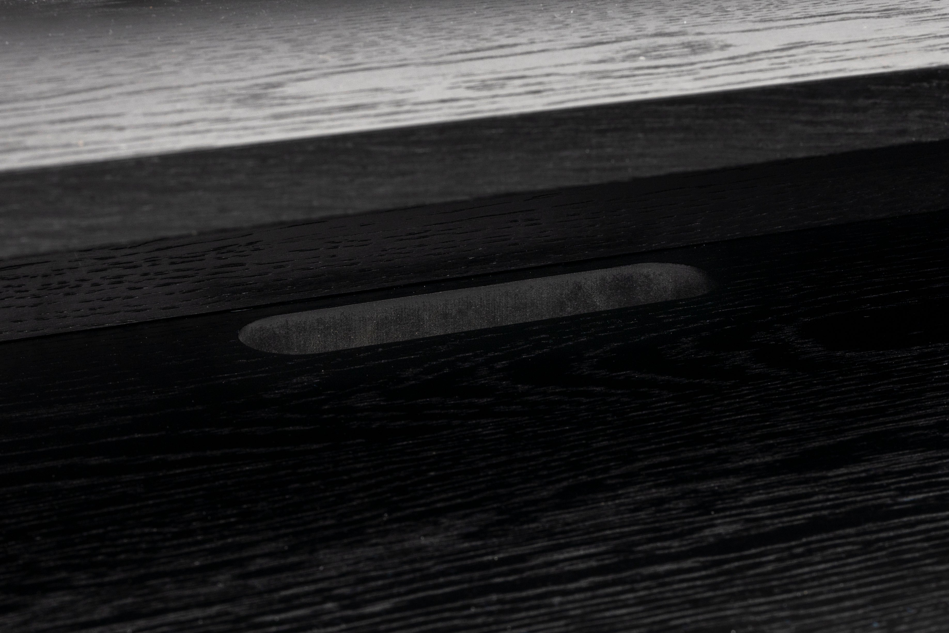 Schreibtisch mit Giorgio schwarzer Eichenfurnier