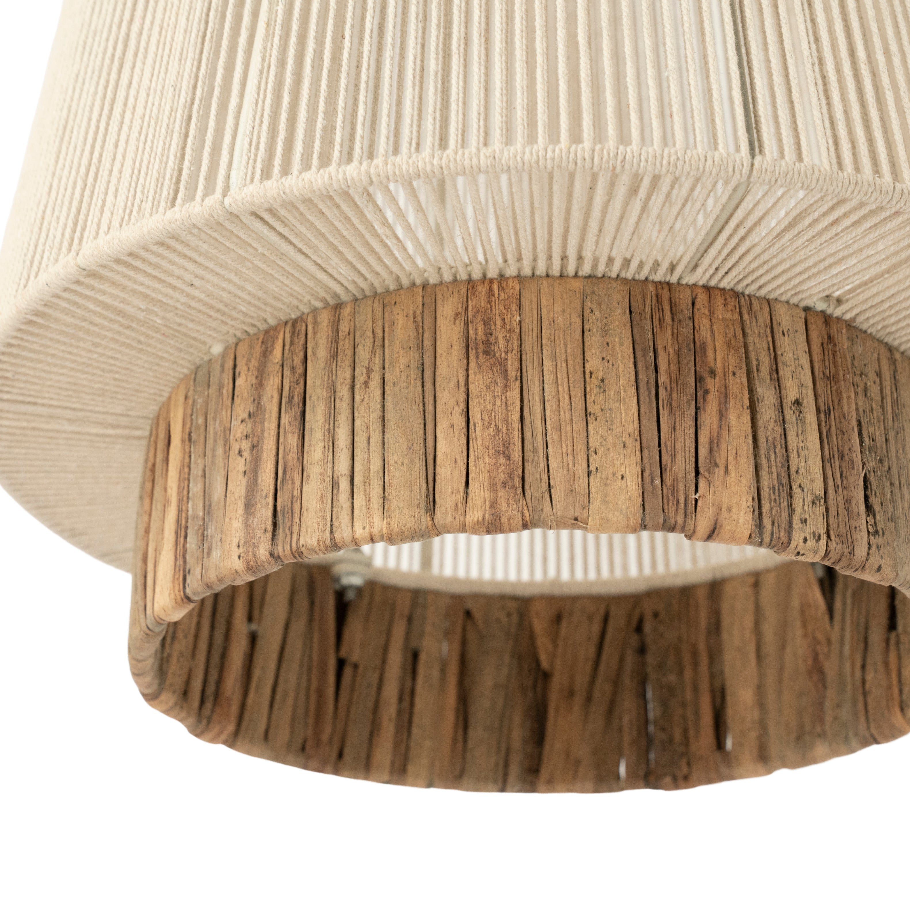 Lampa wisząca RAE 1 beżowy z brązowym
