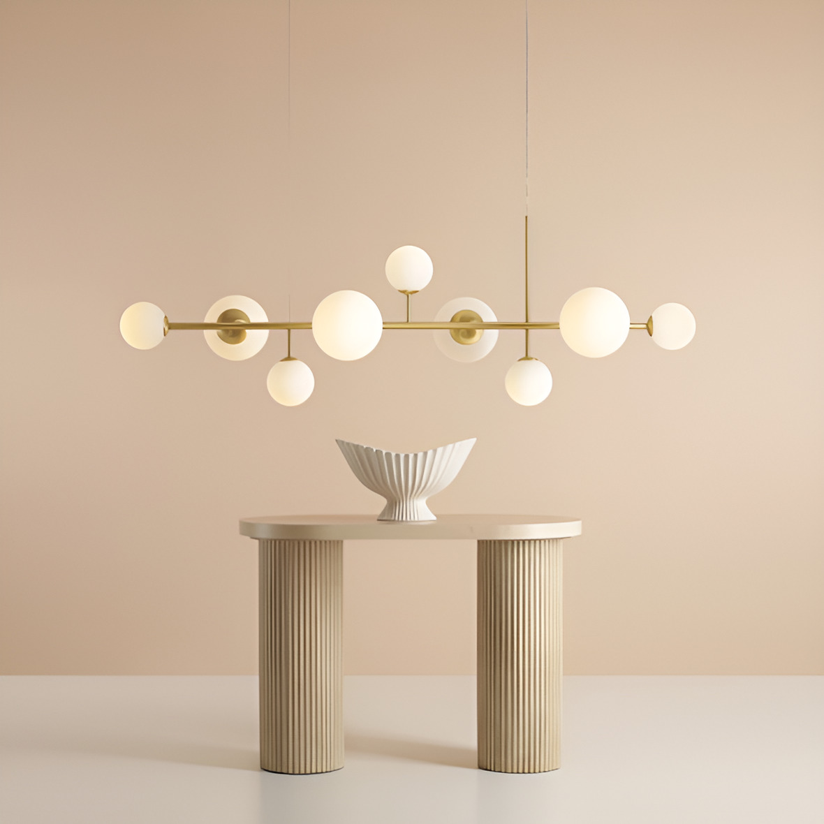 DIONE LONG Pendelleuchte aus Messing