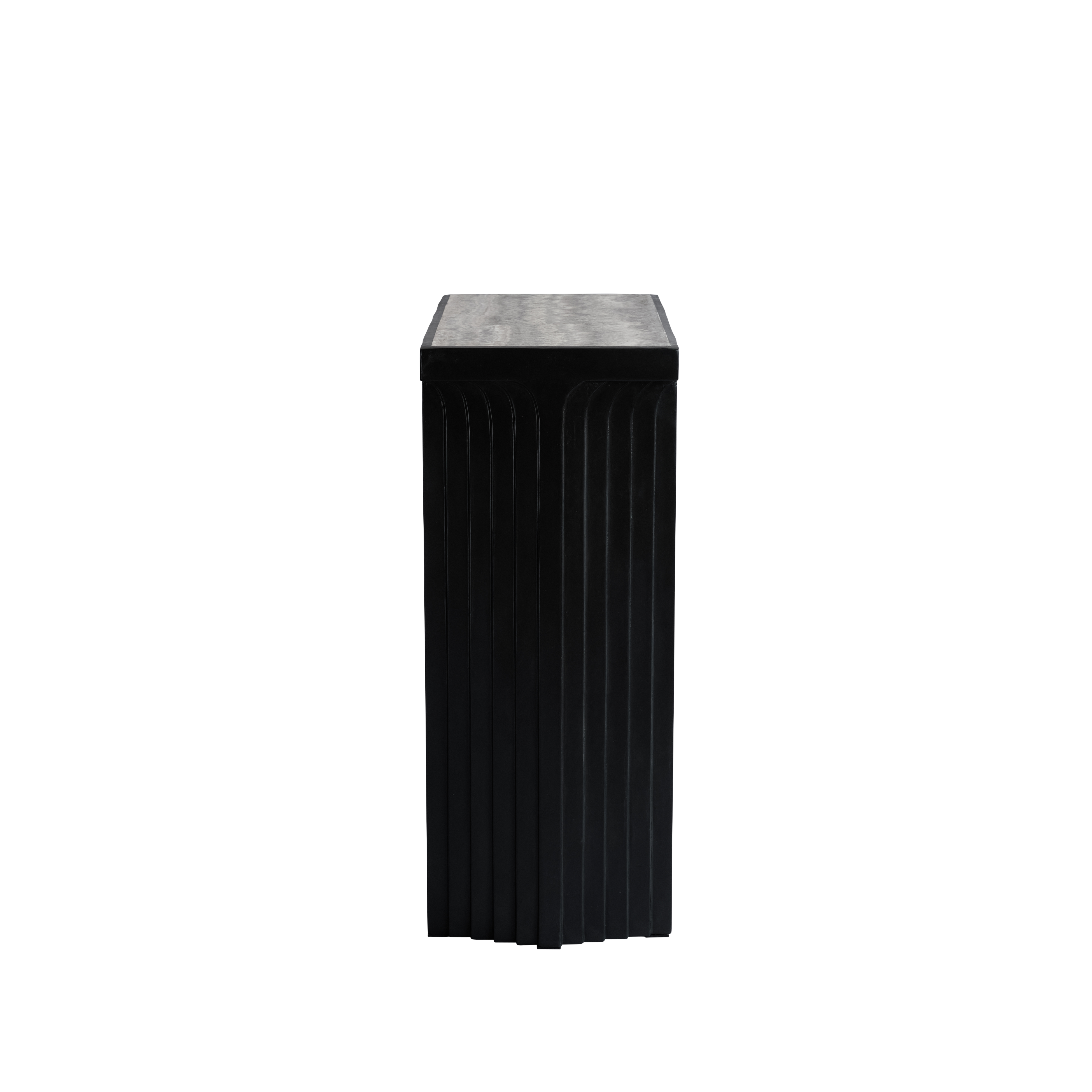 Konsolentisch ARC silber-grau Travertin