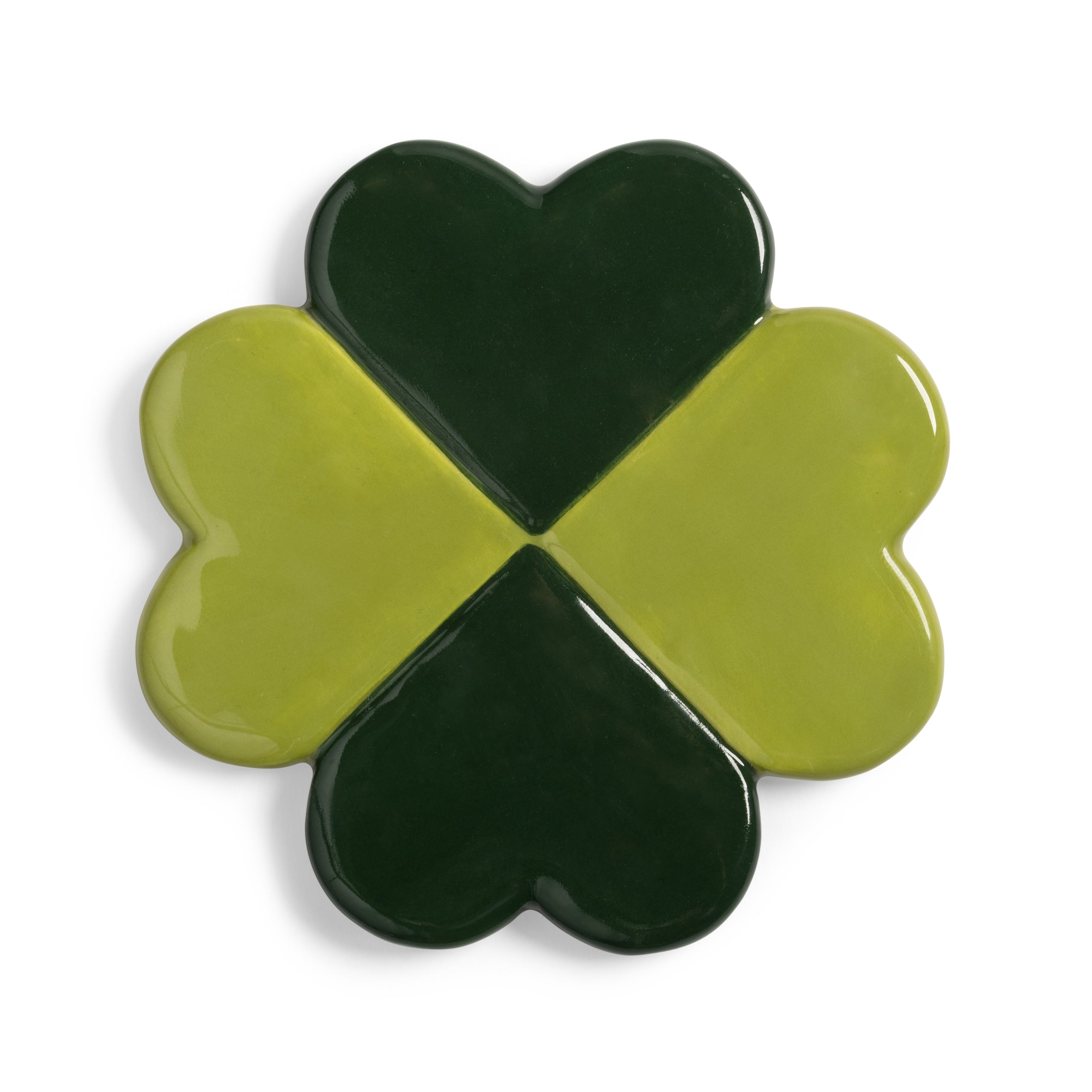 Set onderzetters LUCKY CLOVER groen