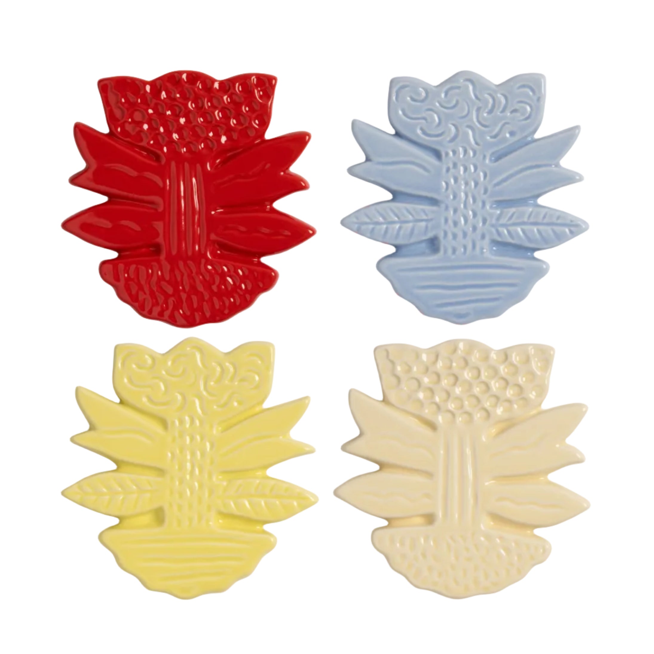 Bunte BLUME Untersetzer Set