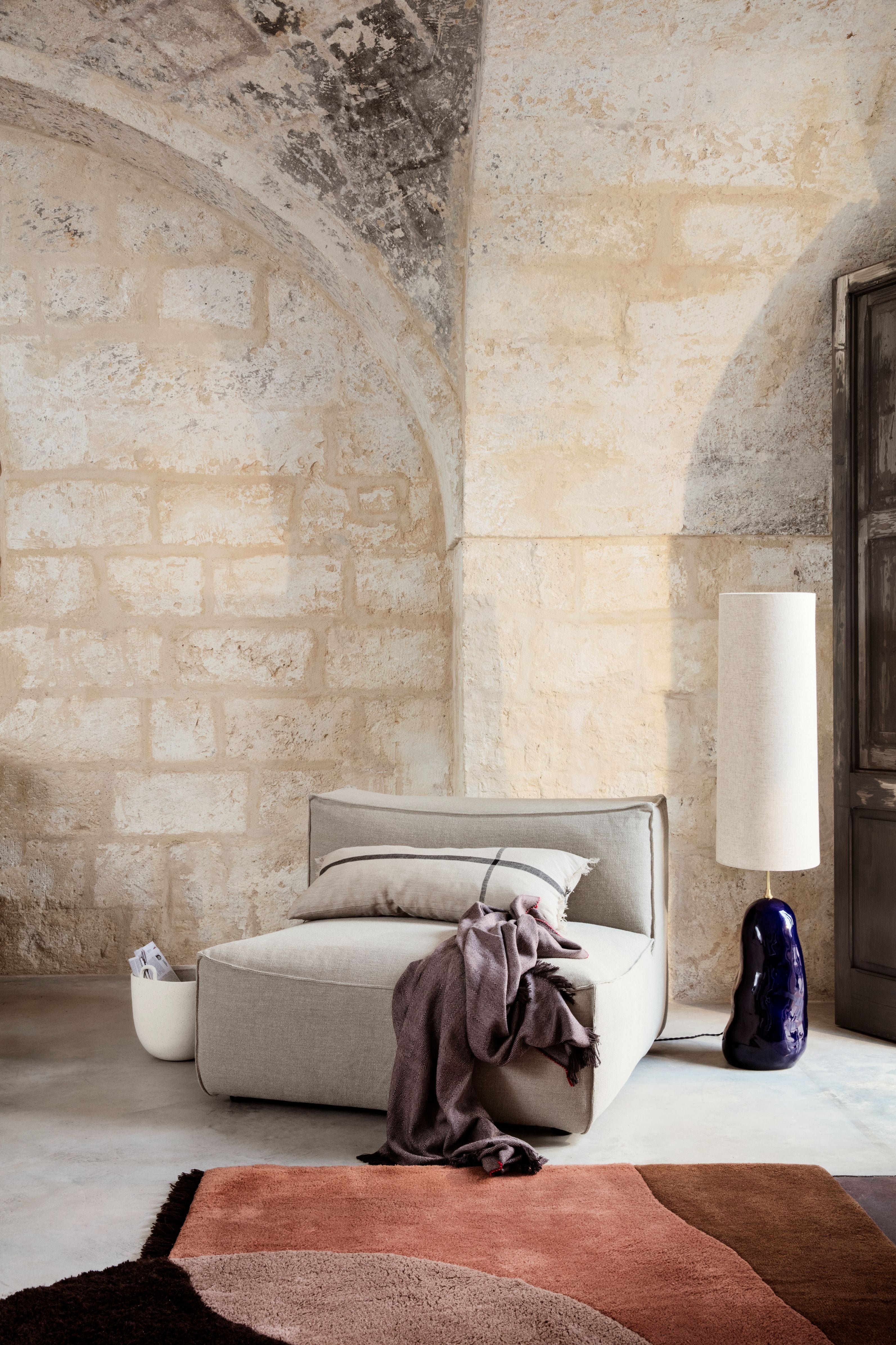 Decoratieve kussen CALM LONG crème