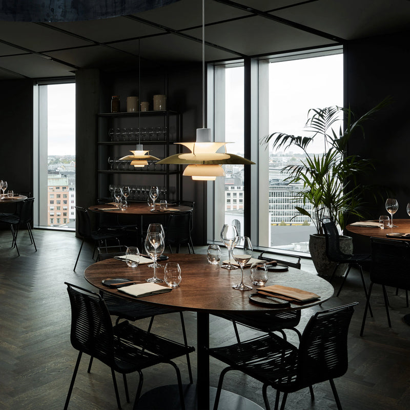Hanglamp PH 5 wit met goud