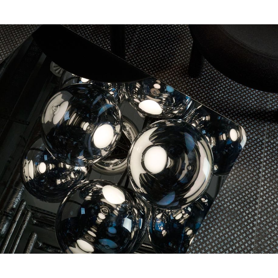 Kroonluchter GLOBE zilver