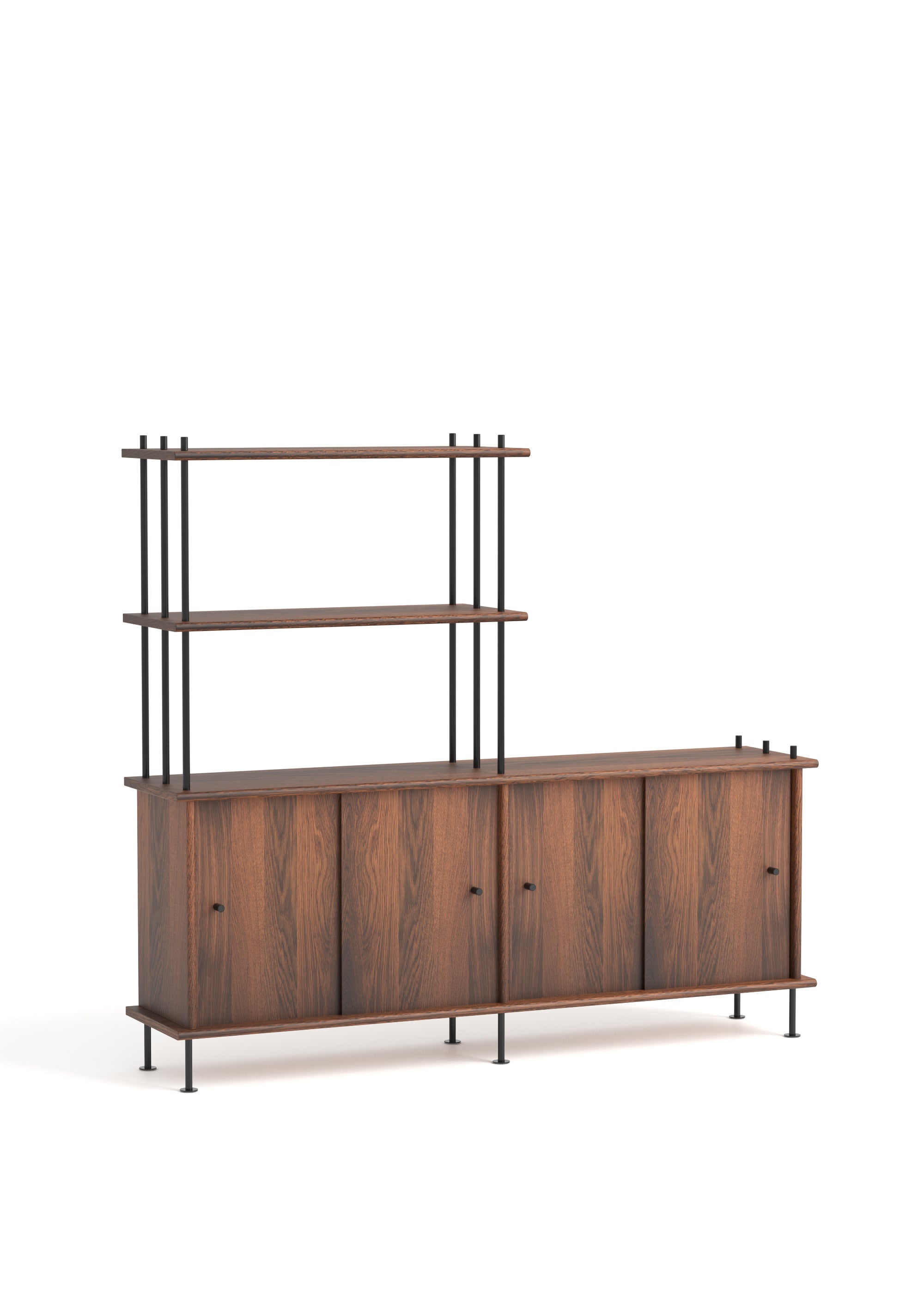 Schrank BAVA 160 dunkles Eichenholz
