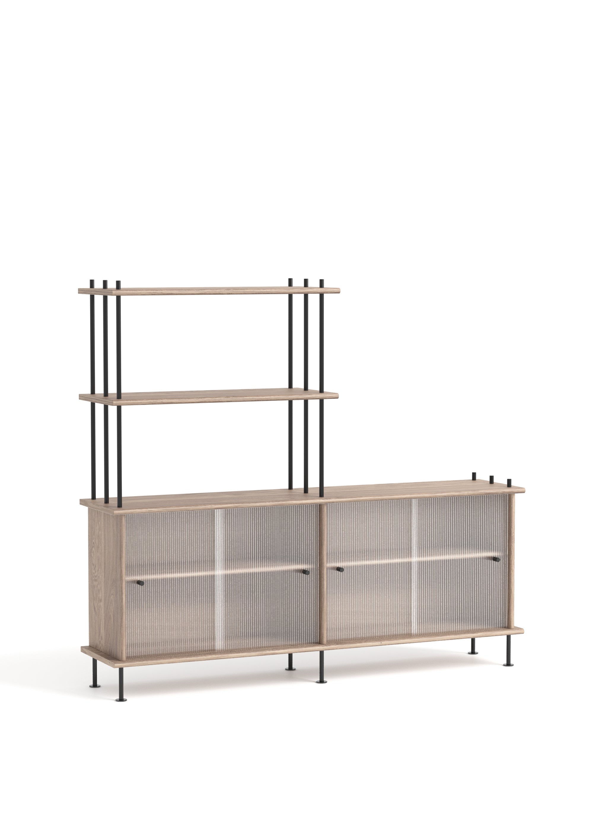 Schrank BAVA 160 gebleichtes Eichenholz