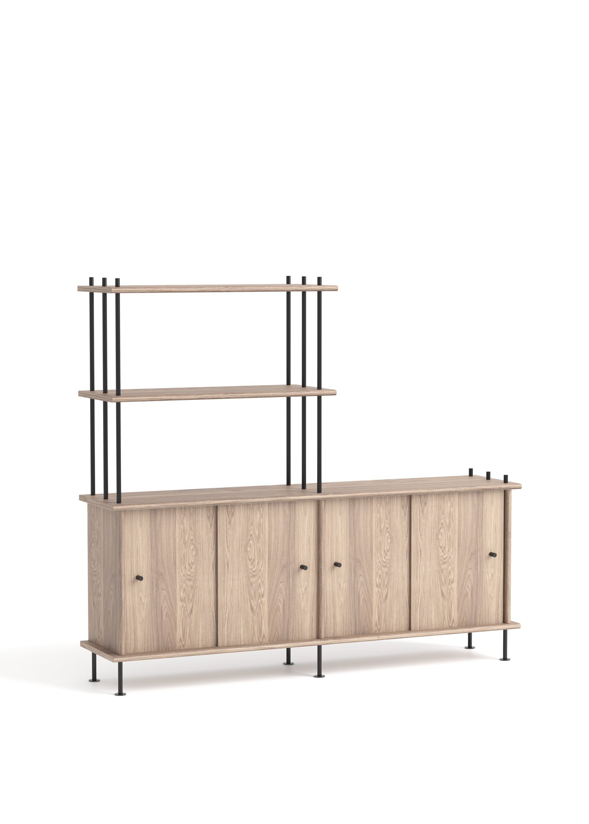 Schrank BAVA 160 gebleichtes Eichenholz