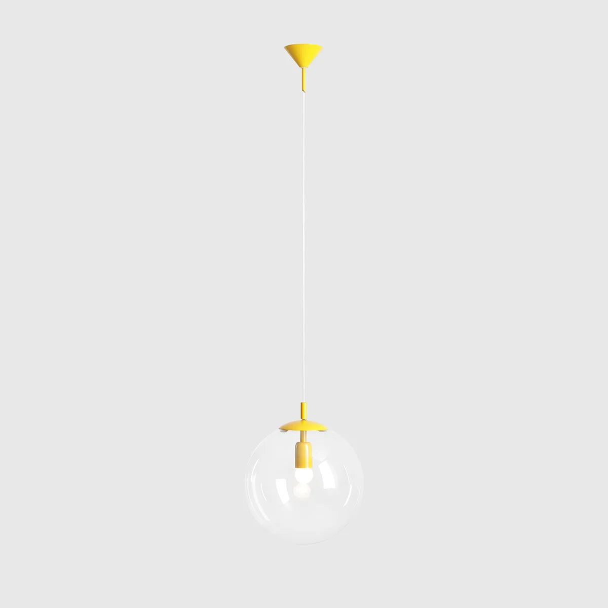 Hanging LAMP Globe mustard yellow