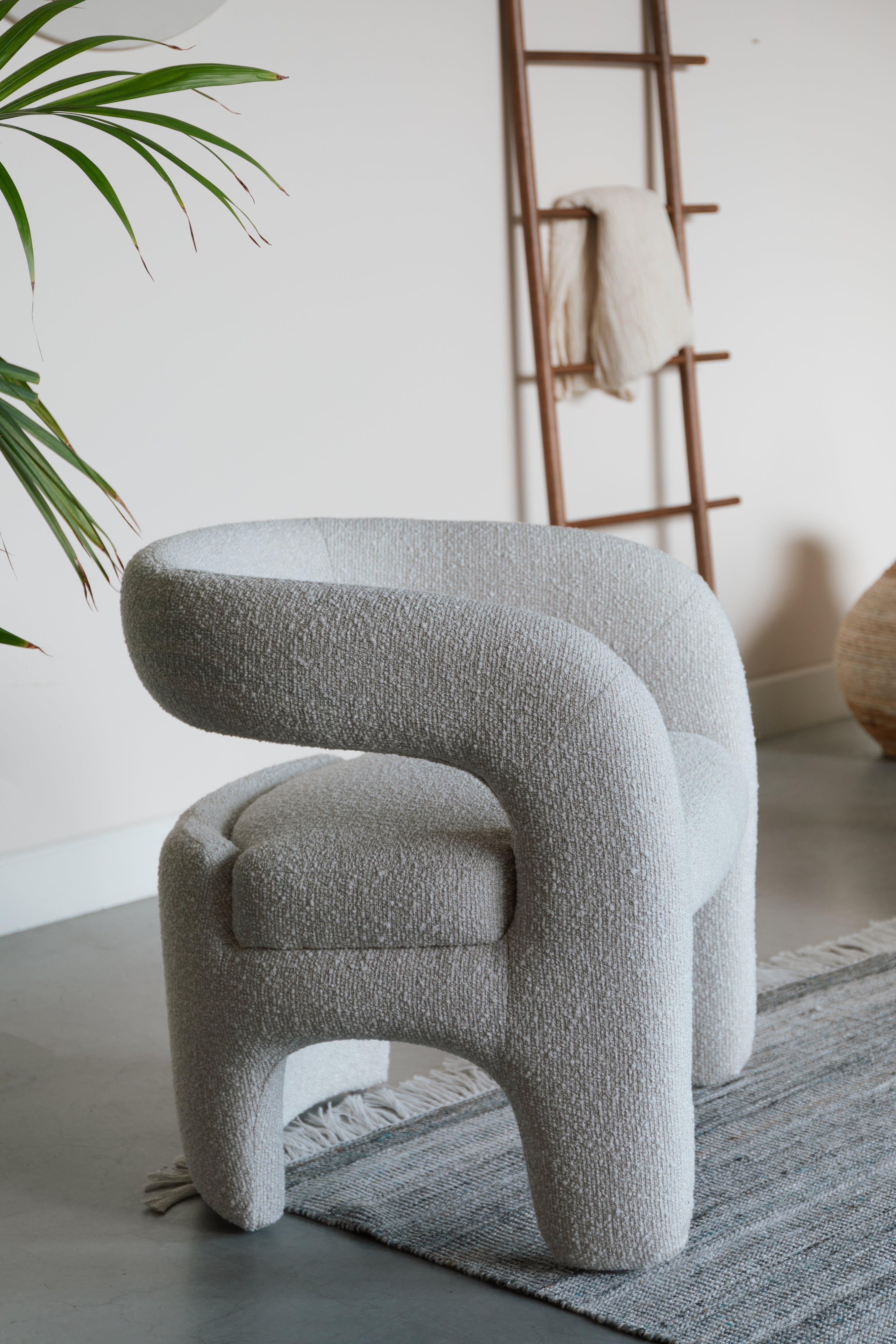 NOVA white armchair
