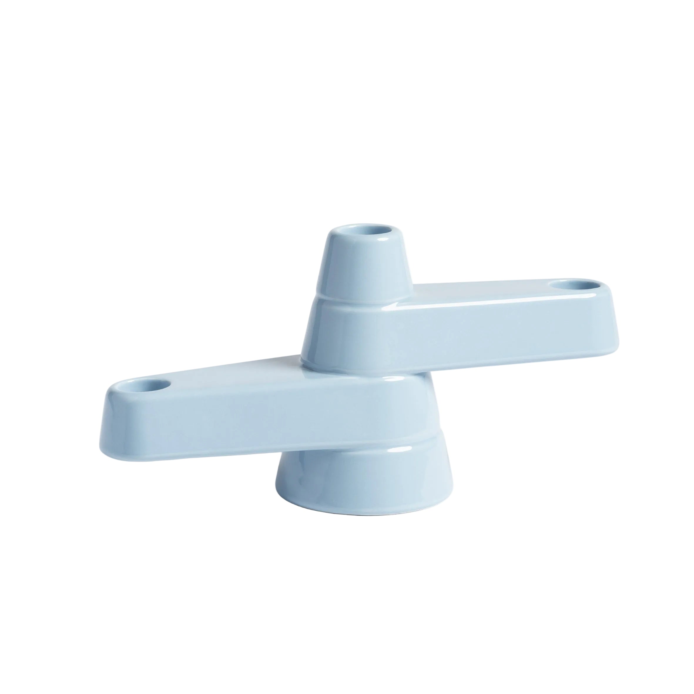 Tweearmige kaarsenhouder BRUTE blauw
