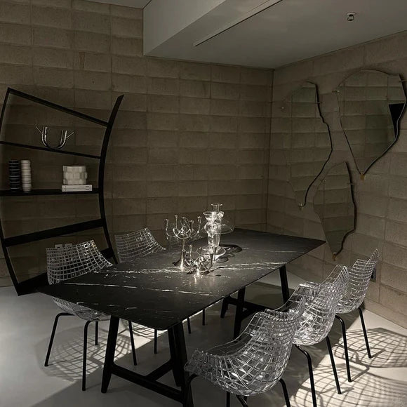 Black Meridiana chair with a black base