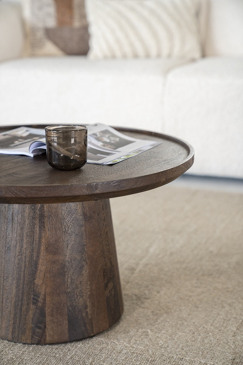 Koffietafel RON zwart mango hout