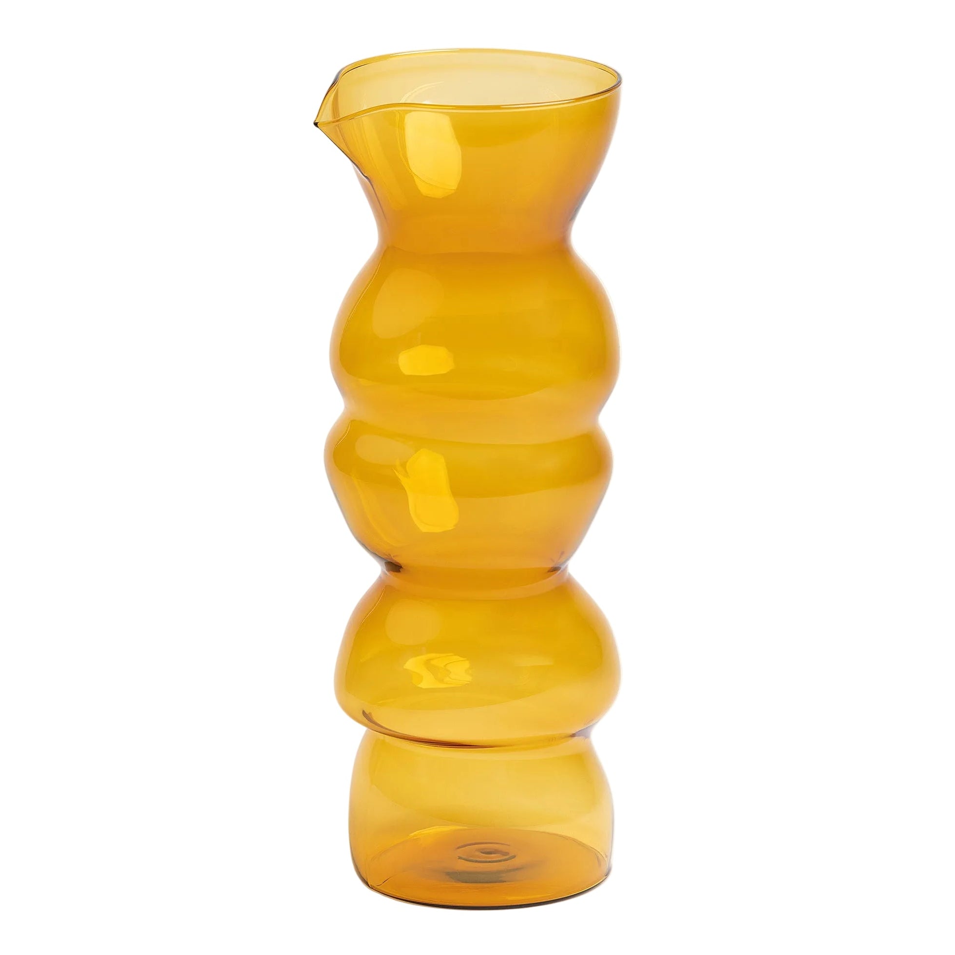 Karafka TOTEM amberkleurig glas