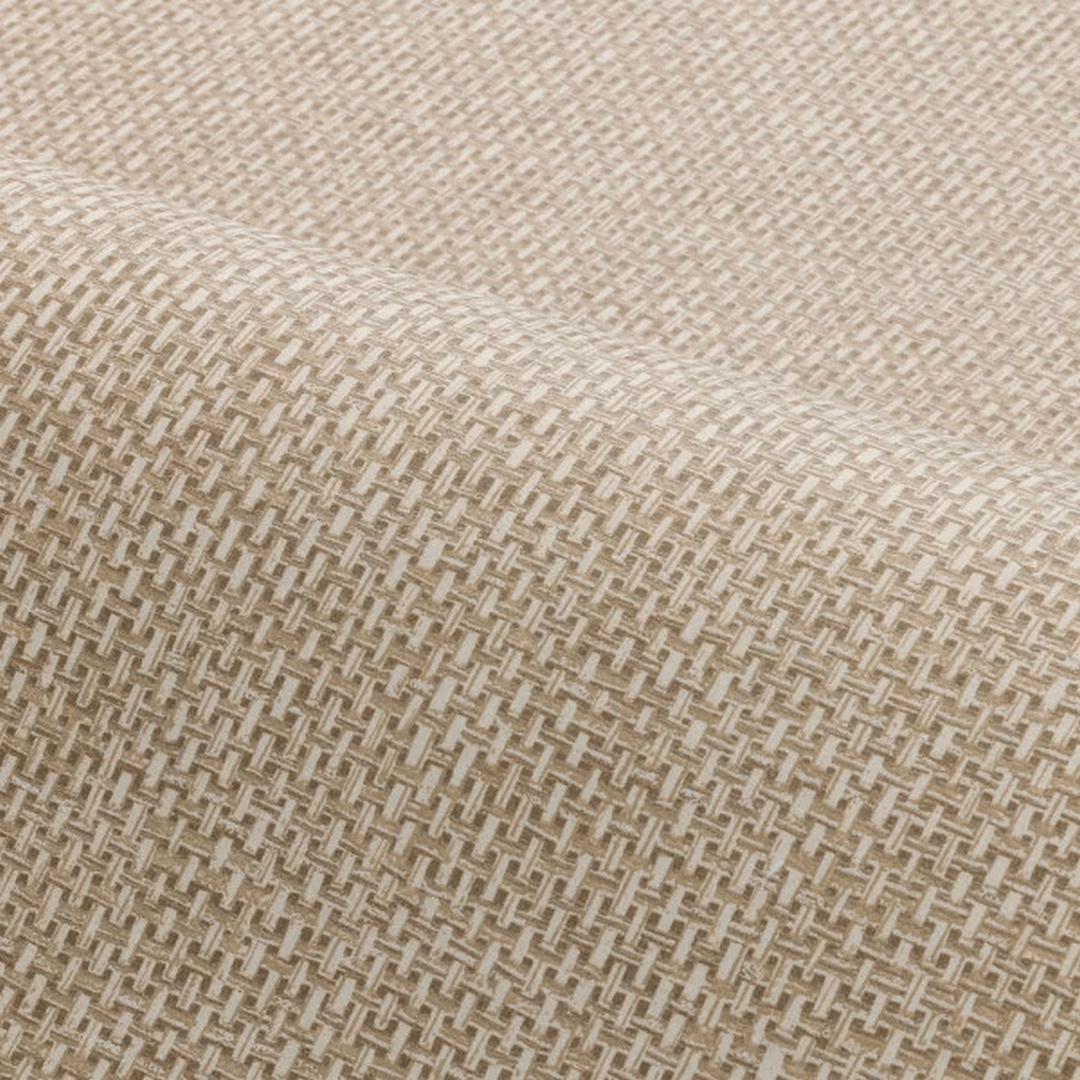 Strukturierte Tapete, die Raphia imitiert VANNORA - SABLE dunkelbeige