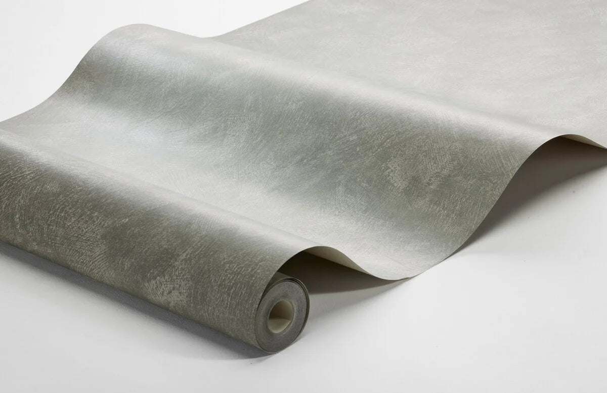 Gipsimitatiewandtapijt PAINTER’S WALL gedempt groen