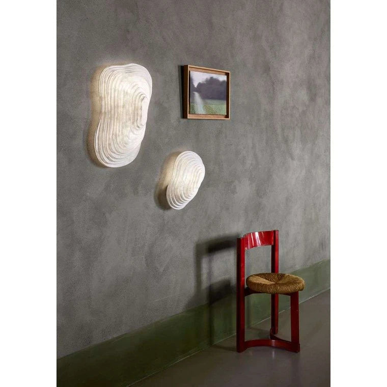 Weiße Nebulis Wandlampe