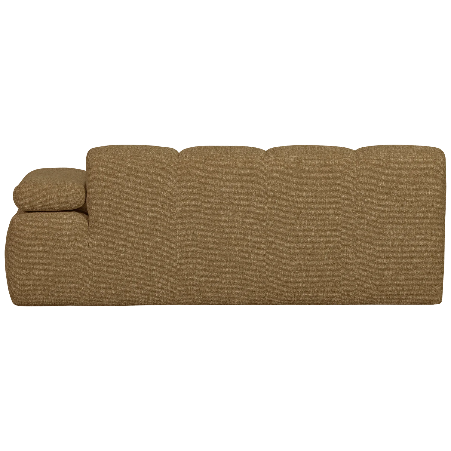 Modulares Sofa MOJO - 2-sitziges Element rechtsseitig in dunklem Honig-Bouclé