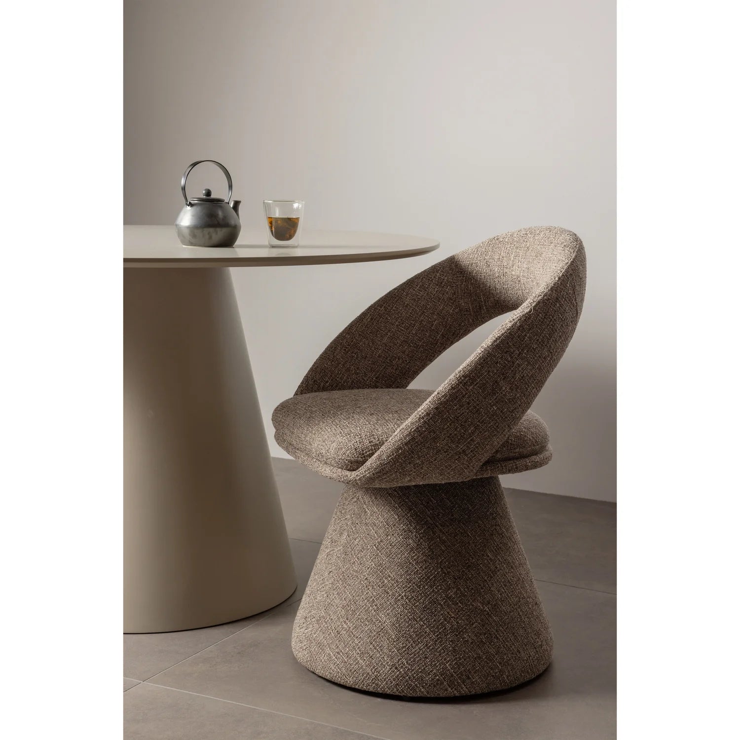 WINTER swivel chair sand mélange