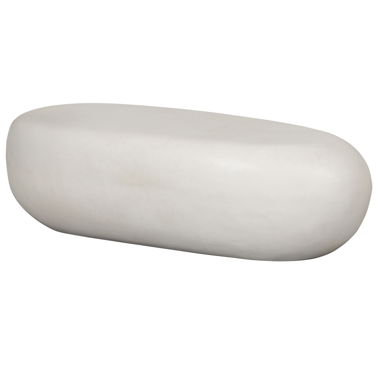 Stolik kawowy zewnętrzny PEBBLE biały – Woood