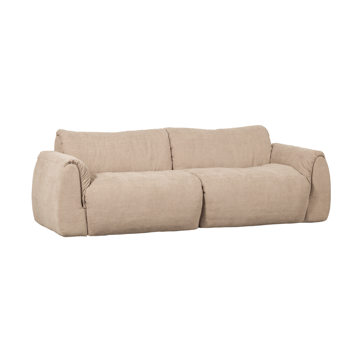 Sofa 2-osobowa BAGGY szenil tkany piaskowy – Woood