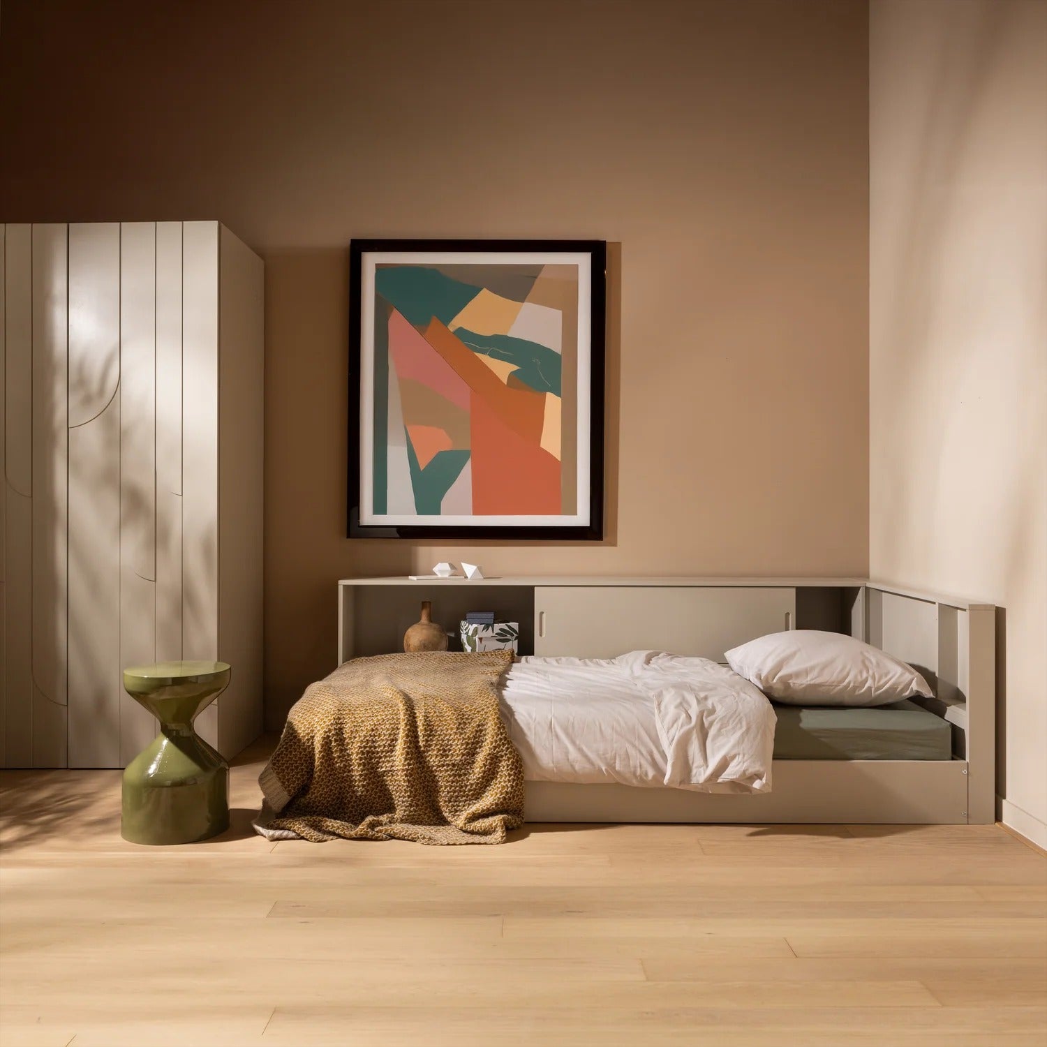 Hoekbed CARTER beige