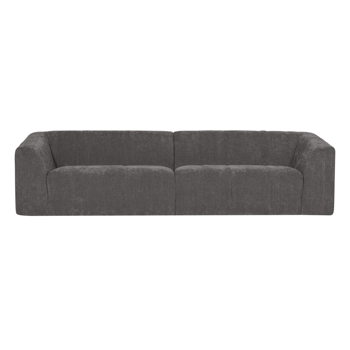 Sofa voor 4 personen OMAIRE grijs chenille