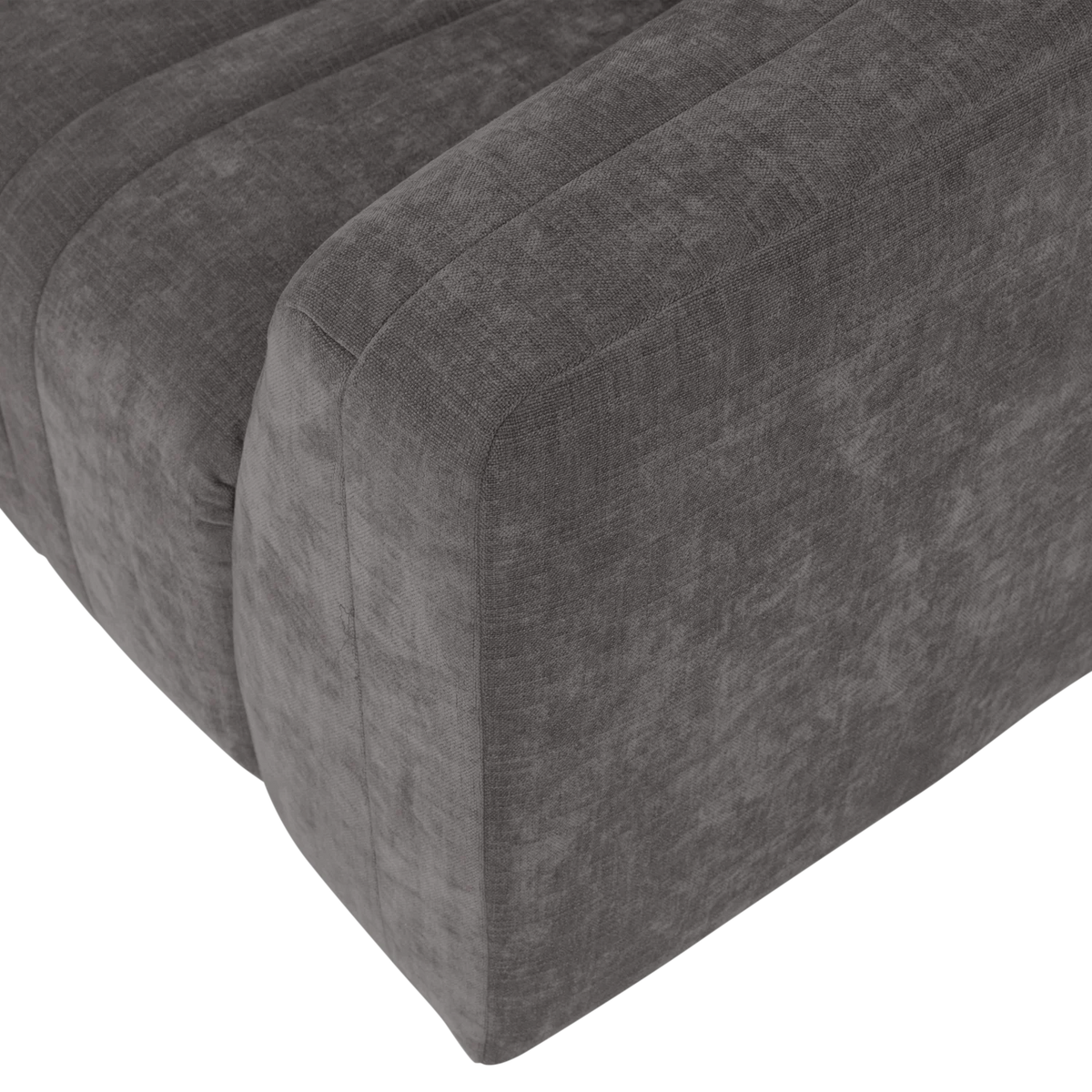 Sofa voor 4 personen OMAIRE grijs chenille