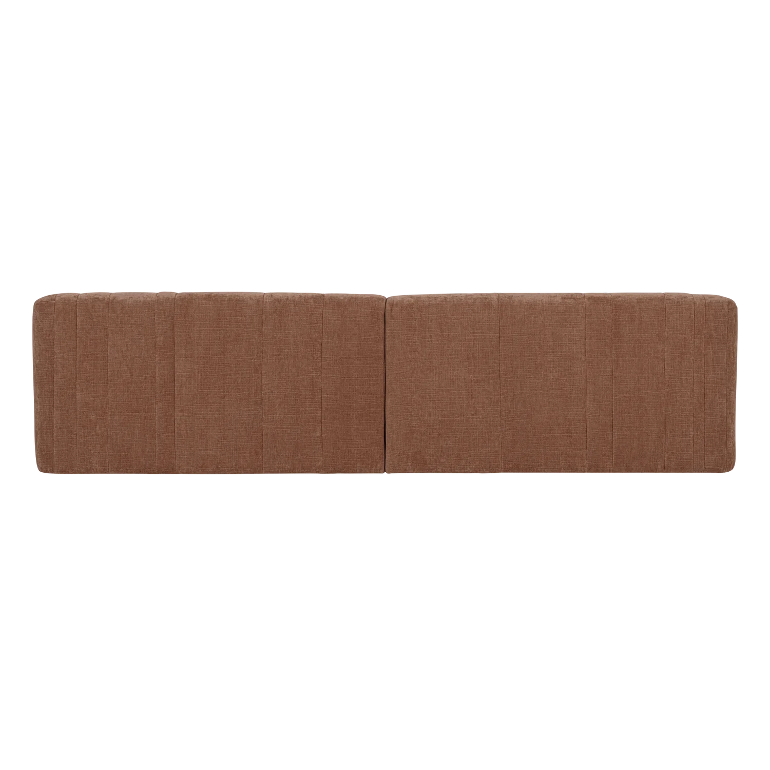 Sofa voor 4 personen OMAIRE roestbruin chenille