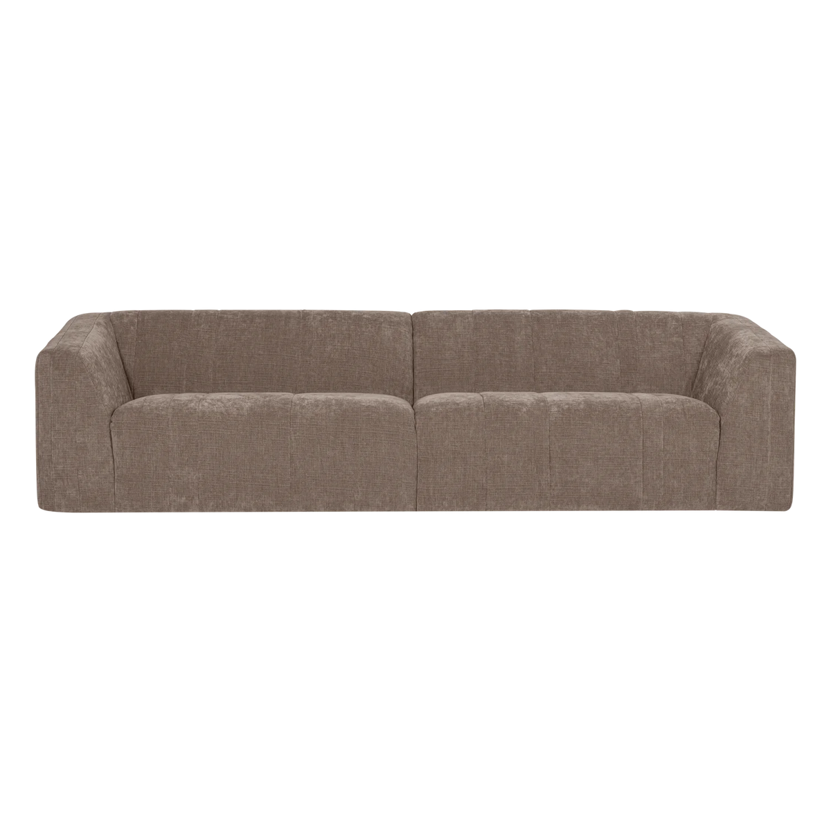 Sofa voor 4 personen OMAIRE taupe chenille