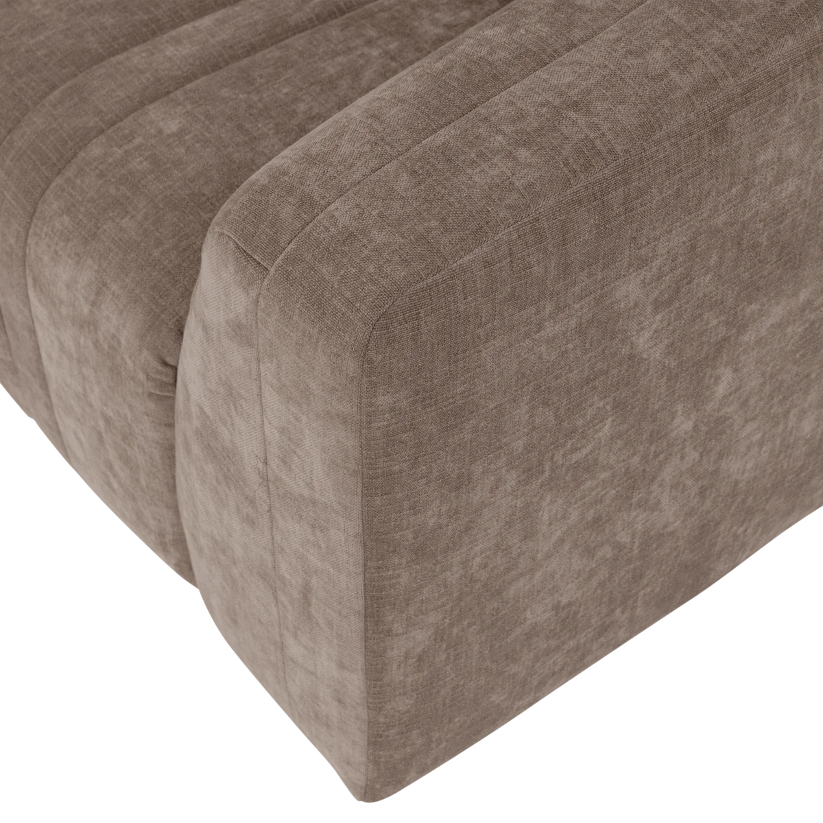 Sofa voor 4 personen OMAIRE taupe chenille