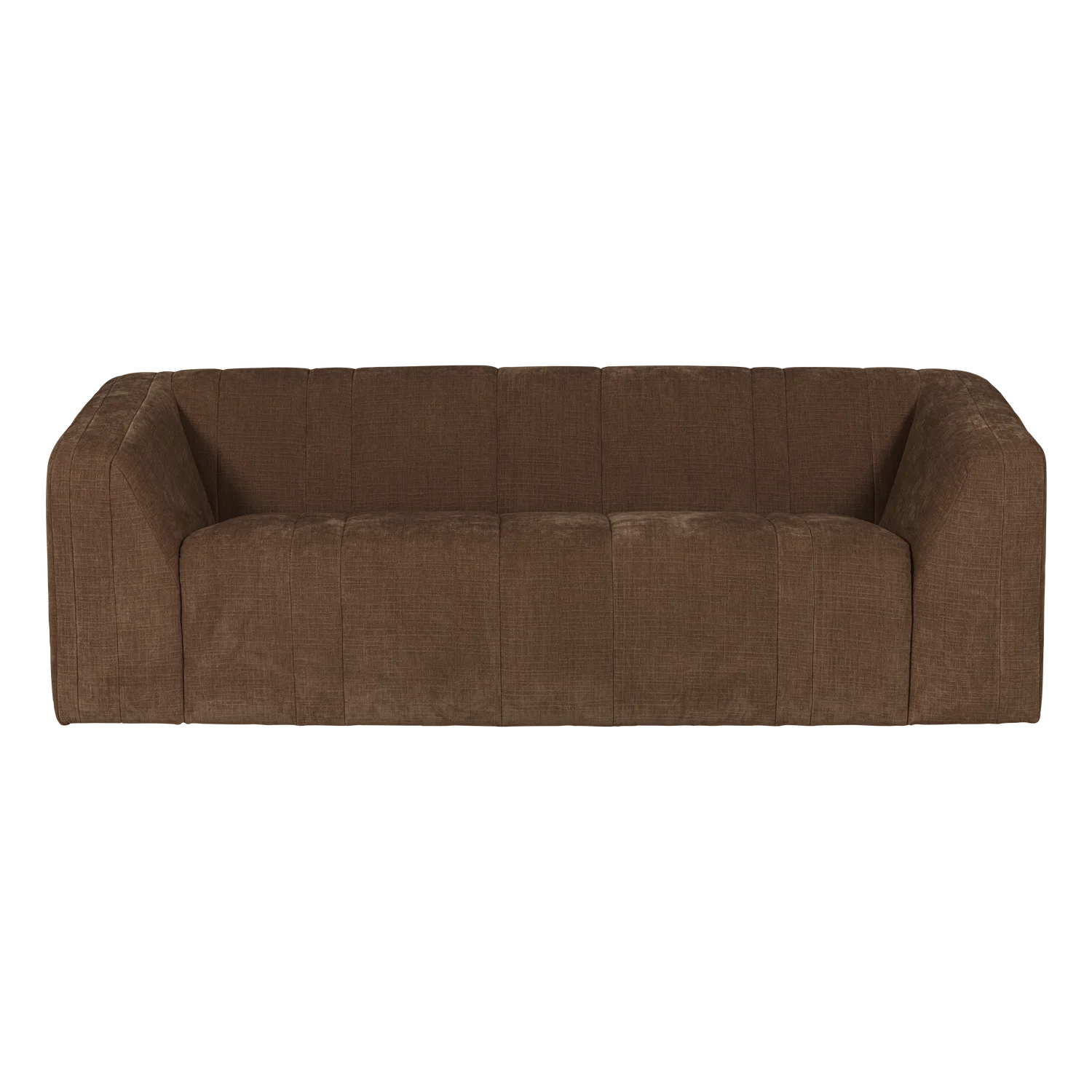 Sofa 2-zits OMAIRE bruin chenille
