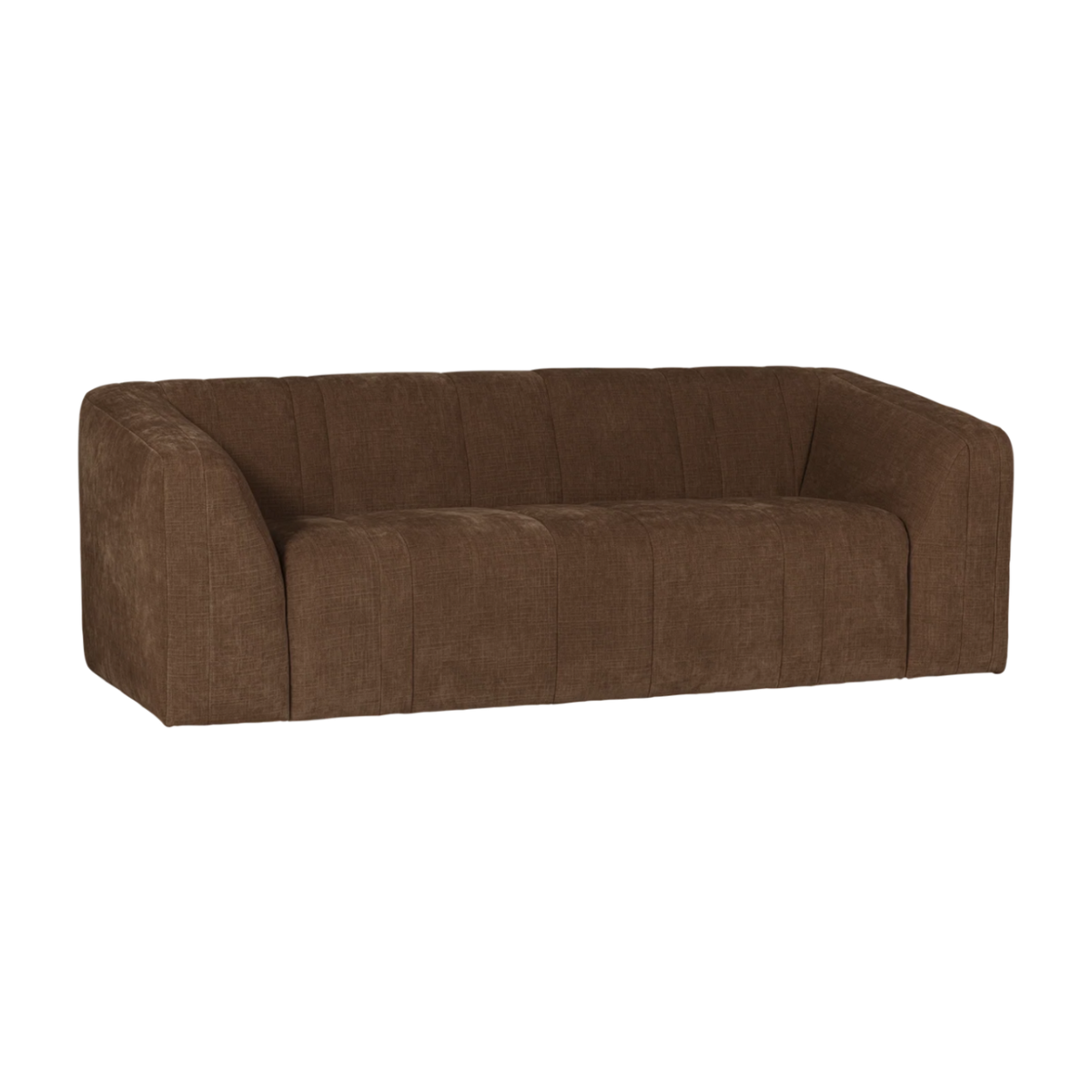 Sofa 2-zits OMAIRE bruin chenille