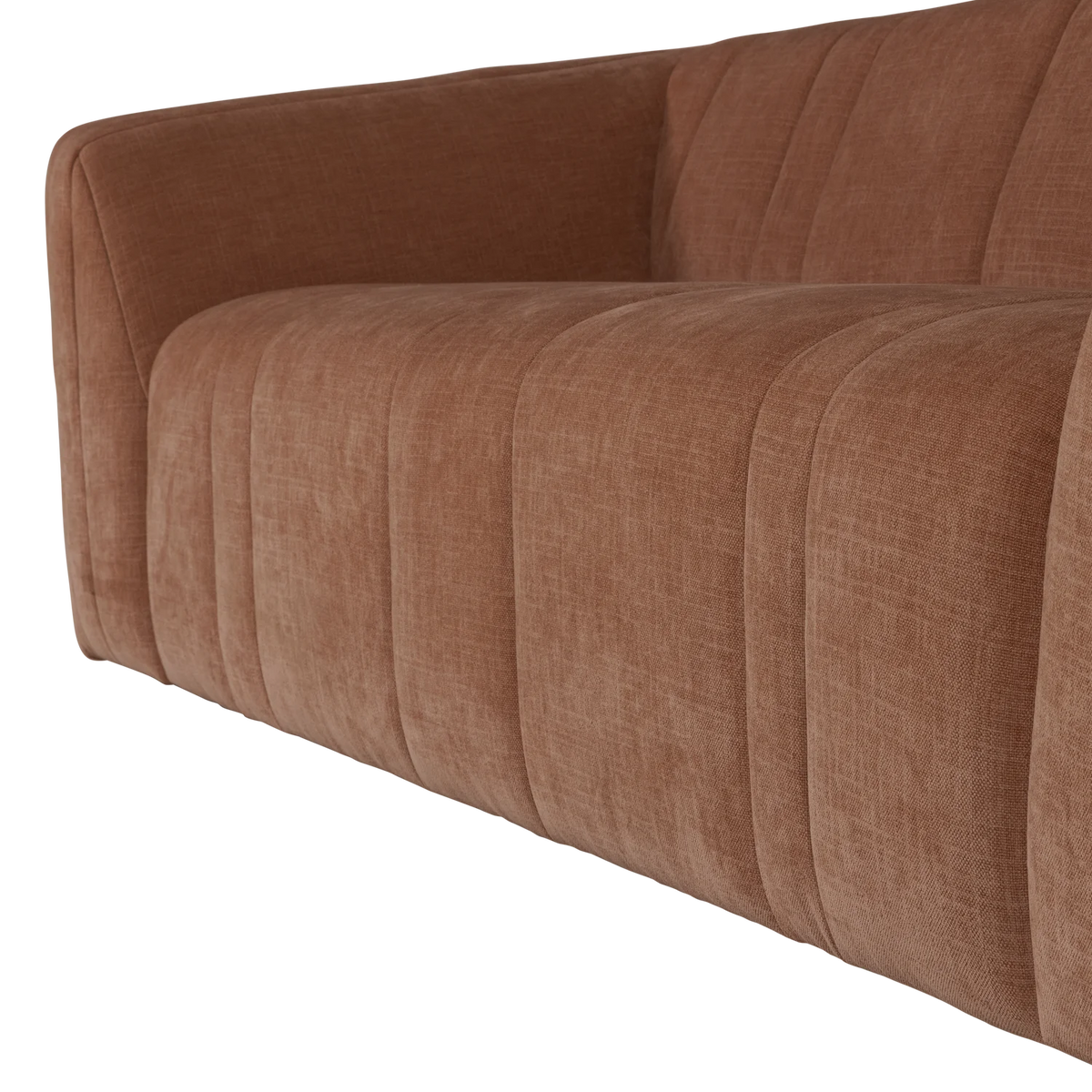 Sofa 2-zits OMAIRE roestbruin chenille