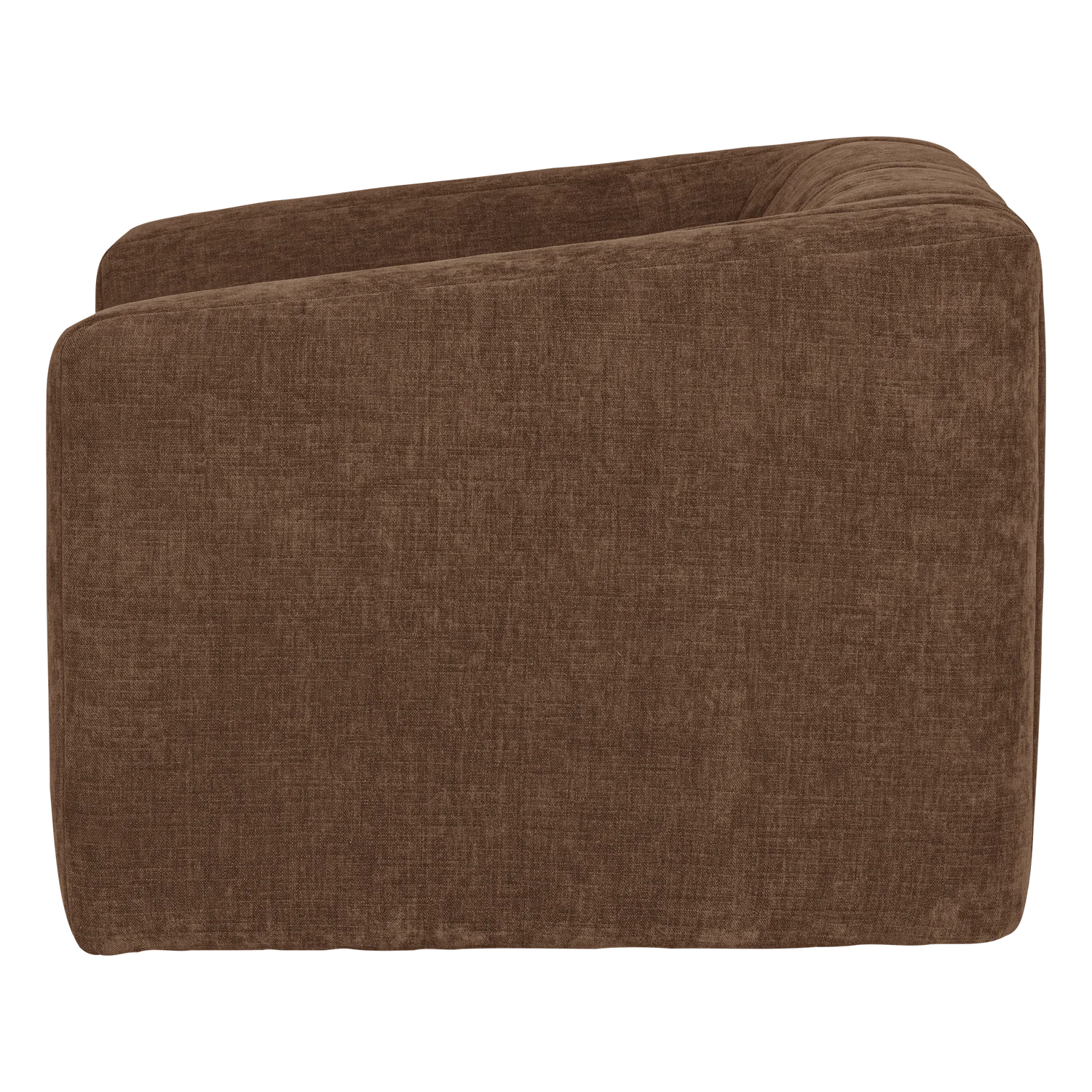 Fauteuil OMAIRE bruin chenille