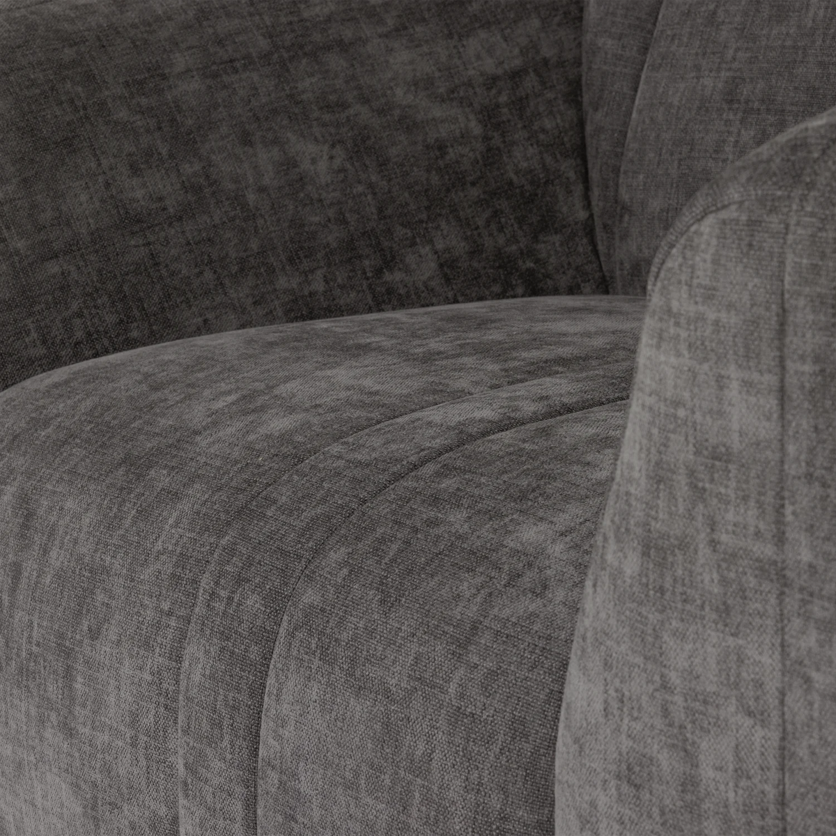 Fauteuil OMAIRE grijs chenille