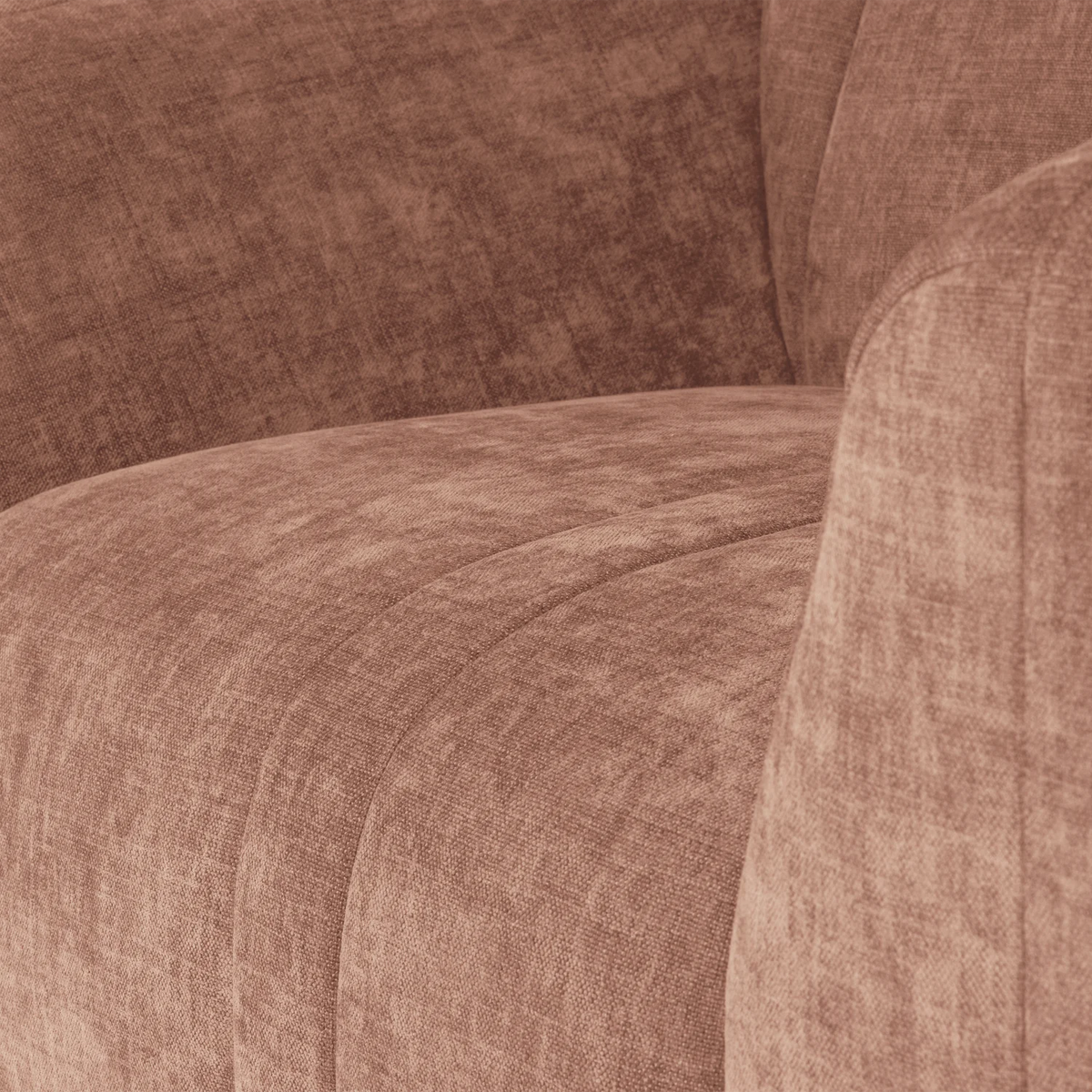 Omaire fauteuil roze chenille