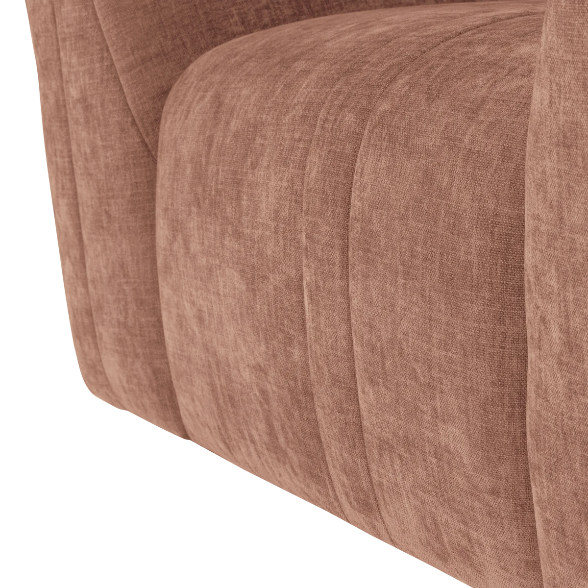 Omaire fauteuil roze chenille