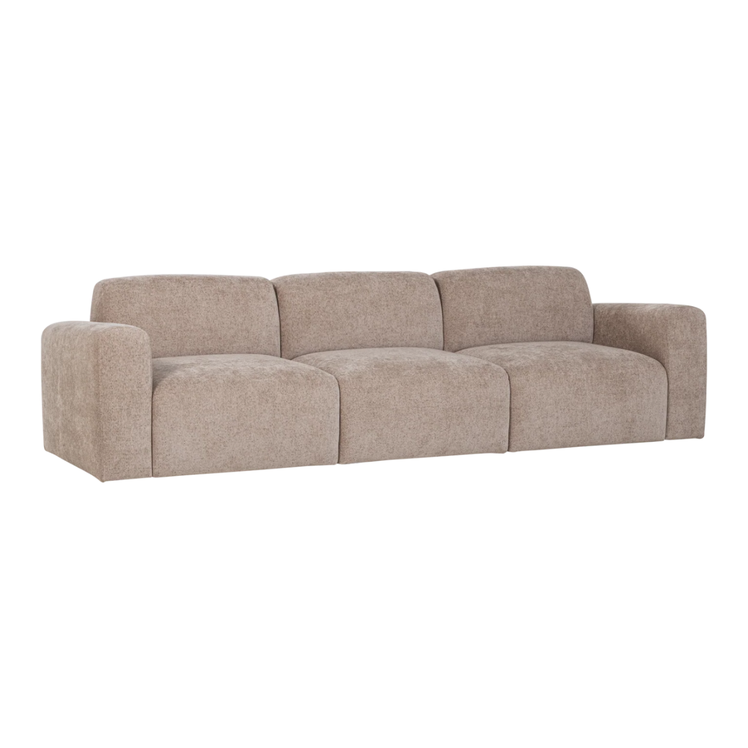 Sofa 3-zits UMINA beige chenille