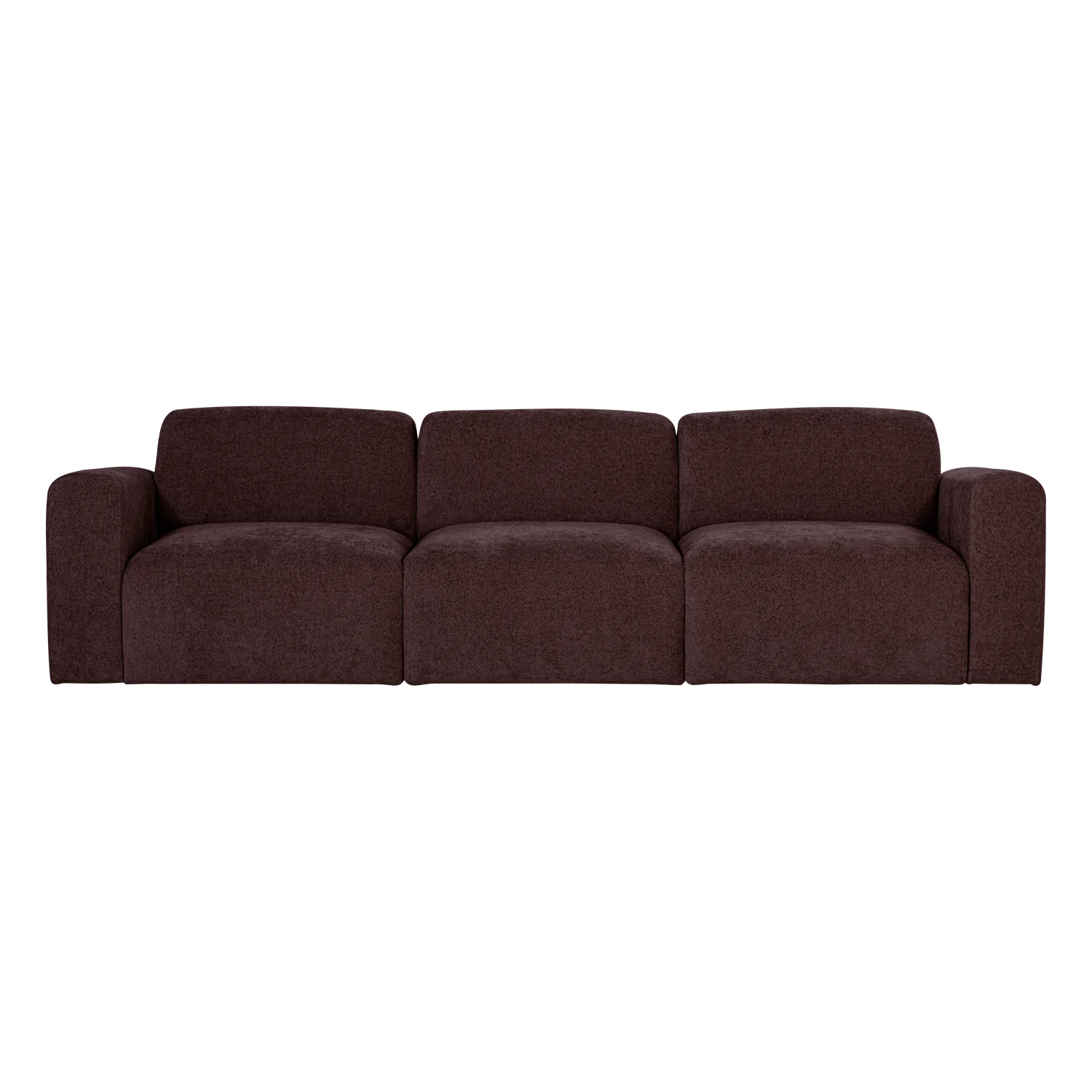 Sofa 3-zits UMINA donker bordeaux sjaal