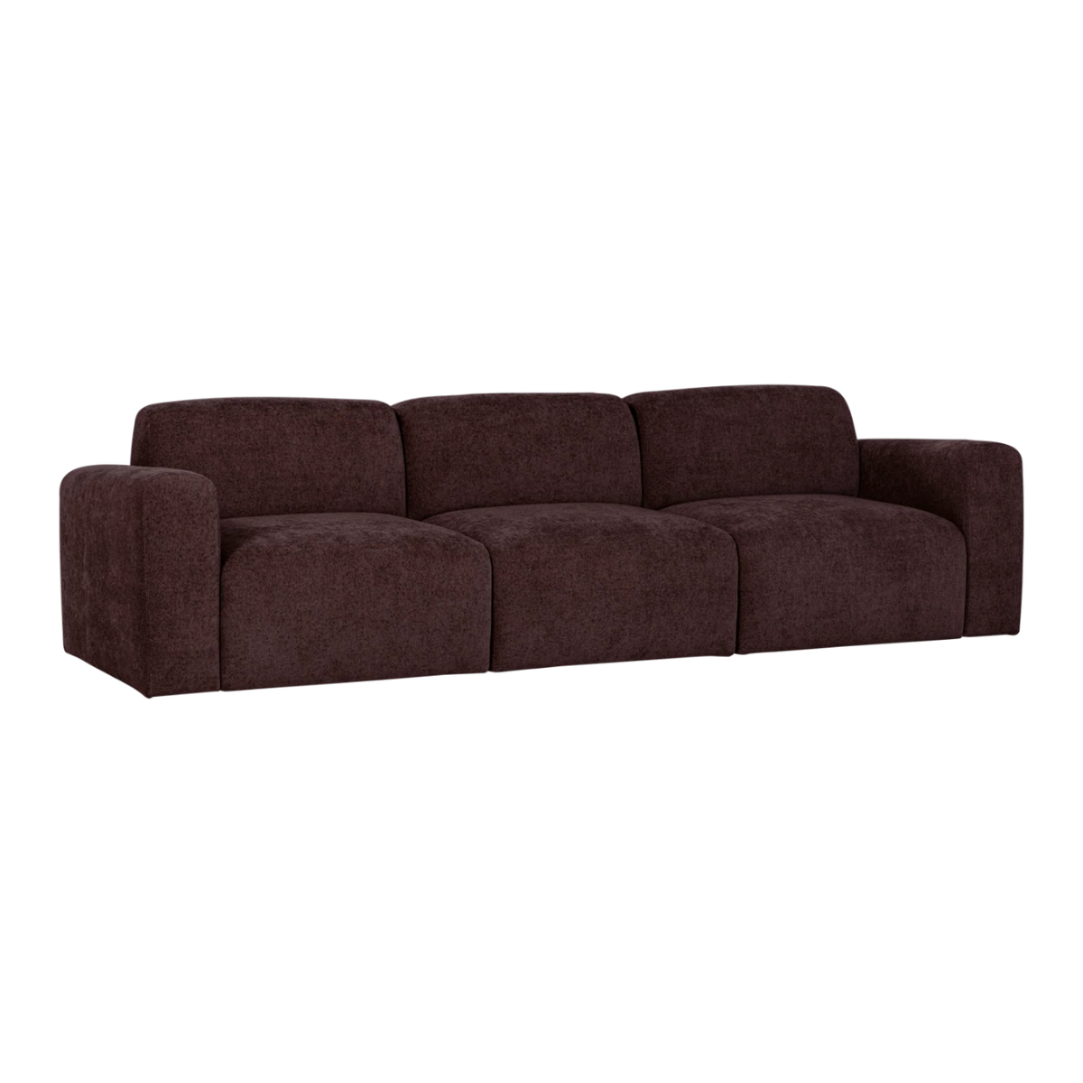 Sofa 3-zits UMINA donker bordeaux sjaal