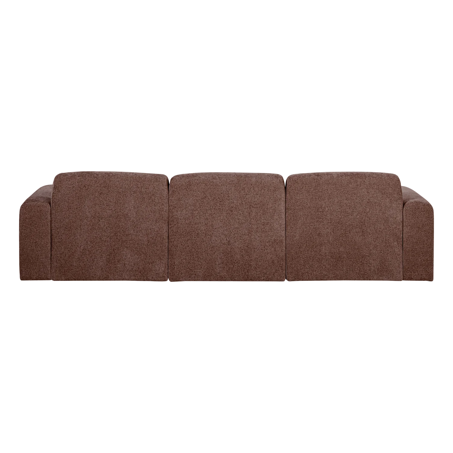 Sofa 3-zits UMINA roze-bruin chenille