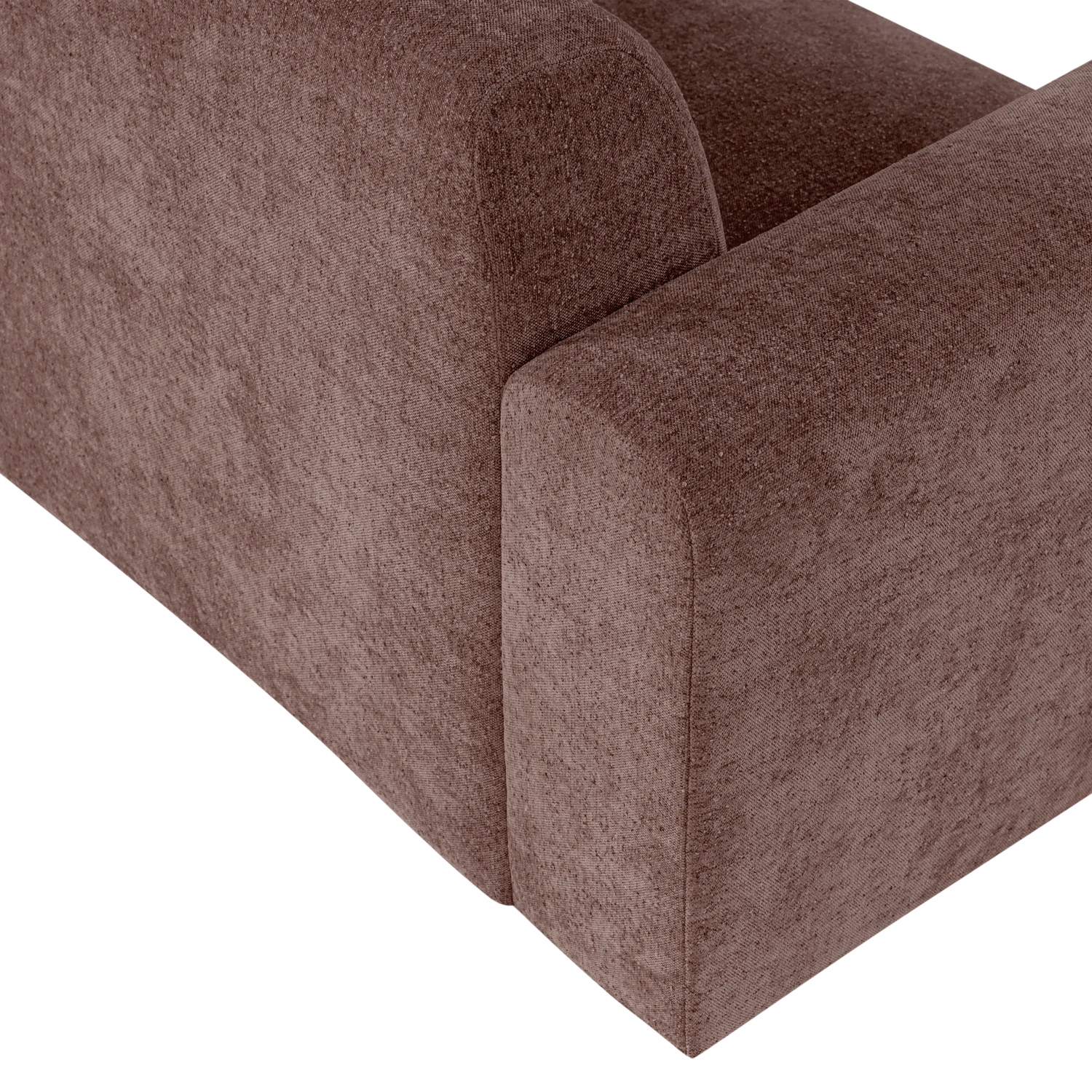 Sofa 3-zits UMINA roze-bruin chenille