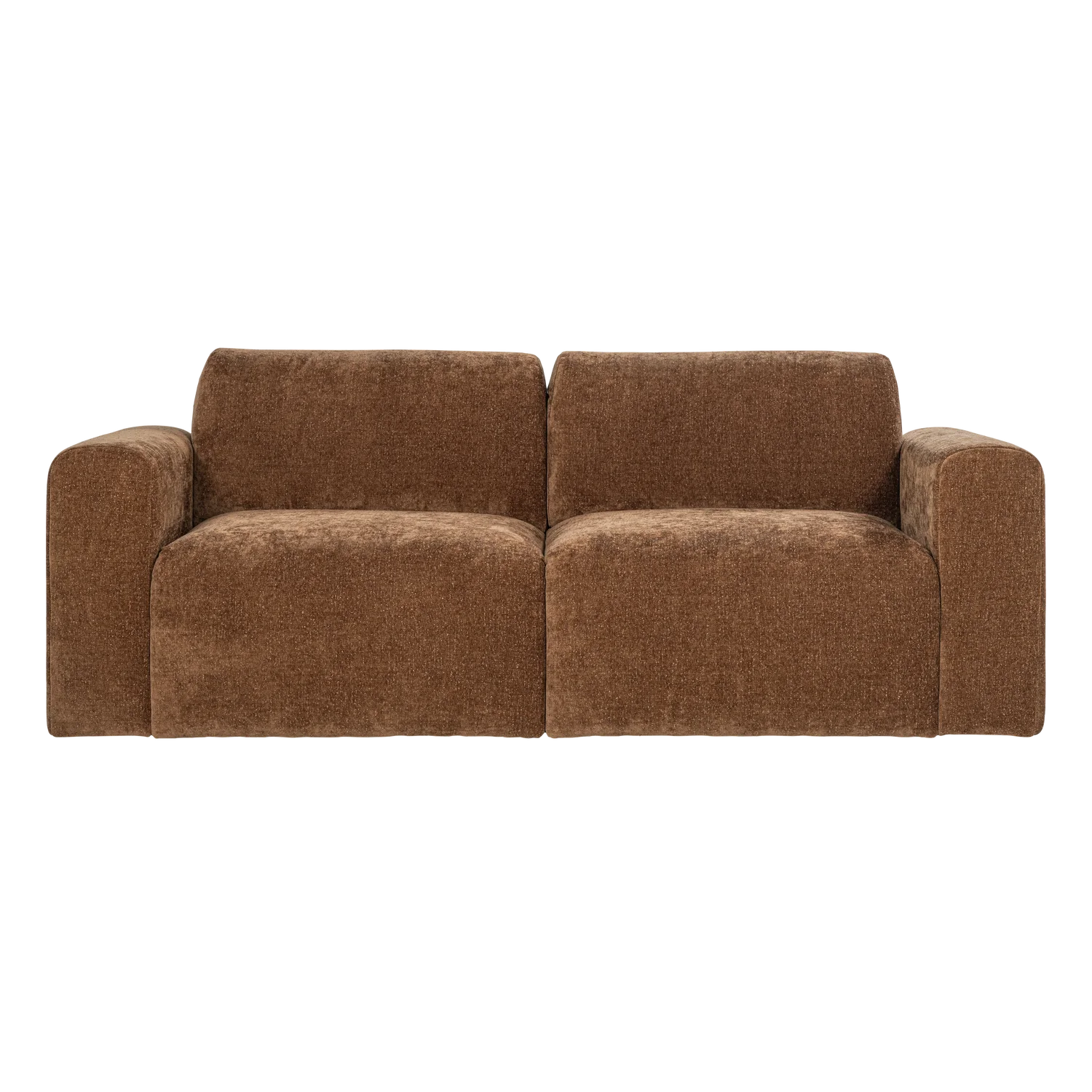 Sofa 2-zits UMINA bruin chenille